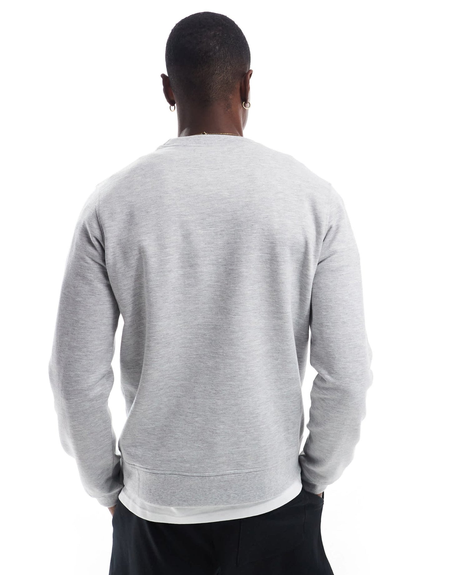 Another Influence seam detail sweatshirt in grey marl - ASOS Sample Sale
