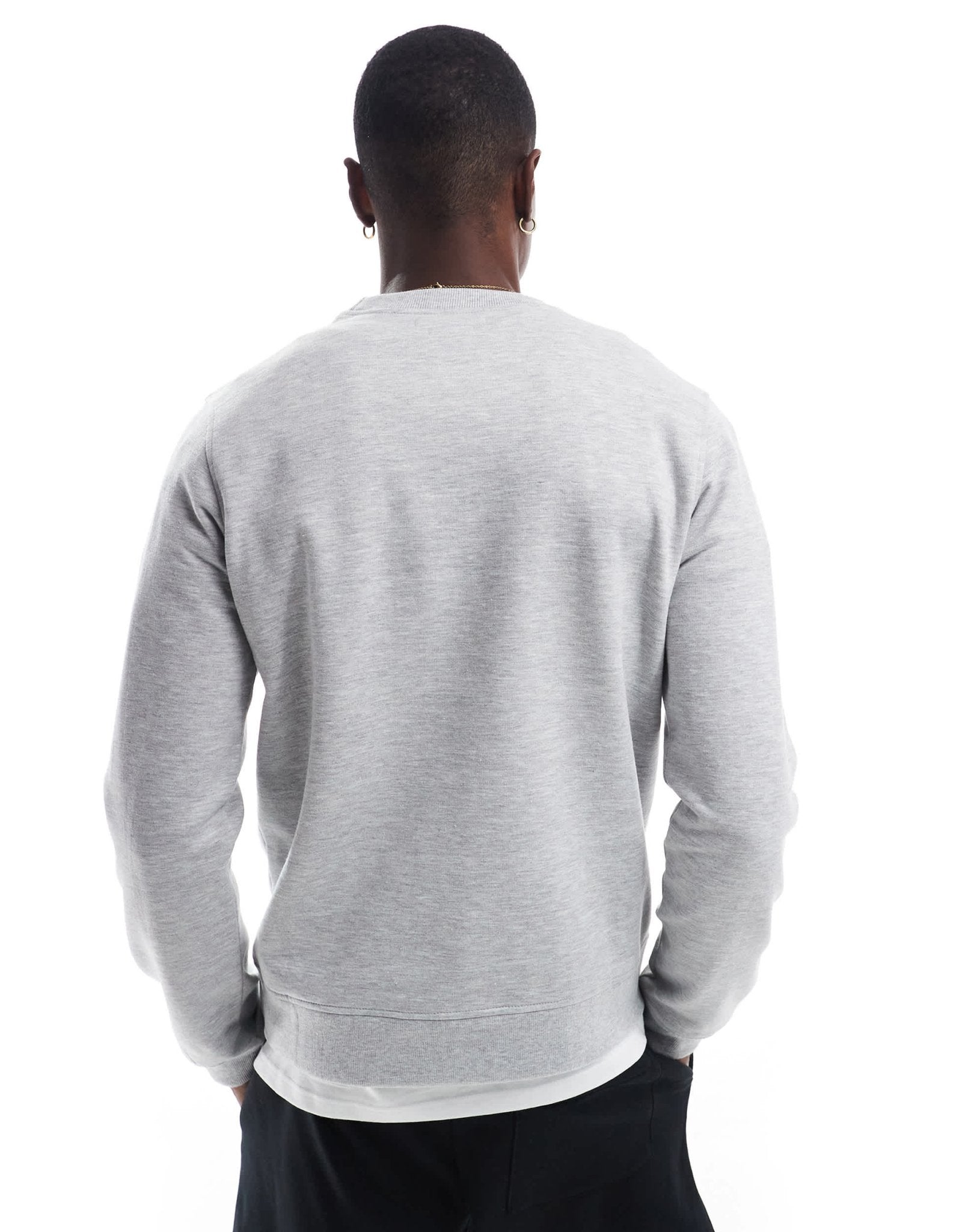 Another Influence seam detail sweatshirt in grey marl - ASOS Sample Sale