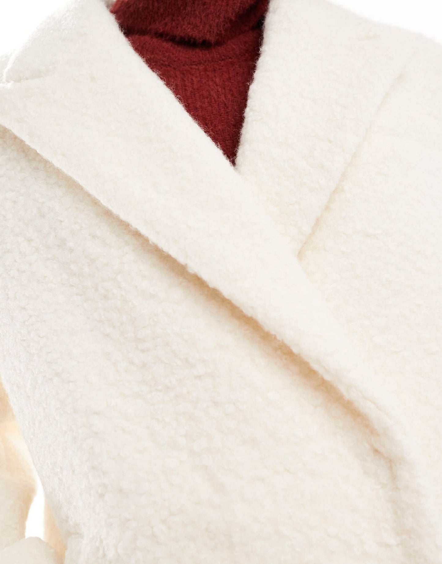 Aria Cove oversized boucle formal blazer in cream - ASOS Sample Sale