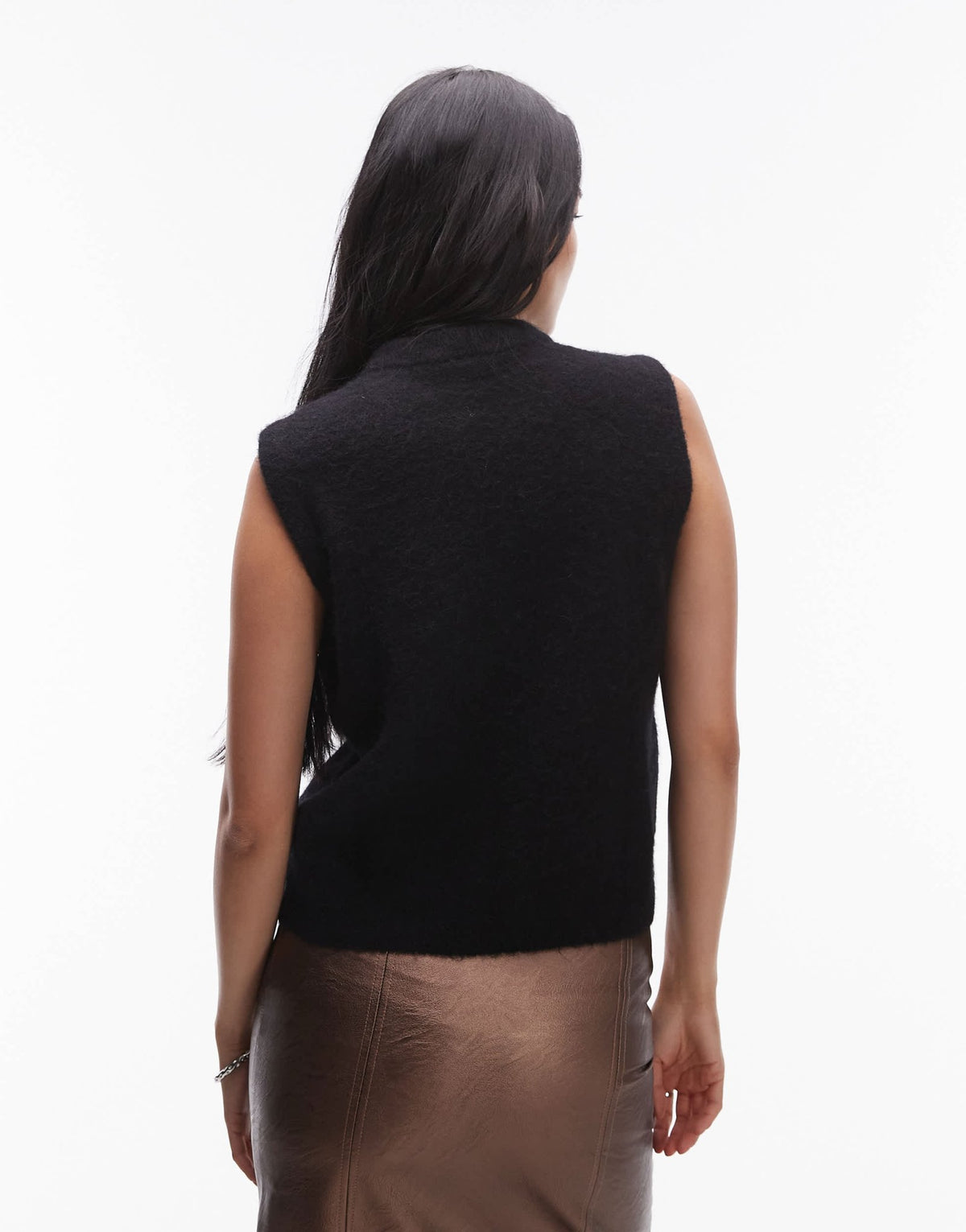 ARKET alpaca blend knitted tank vest in black - ASOS Sample Sale