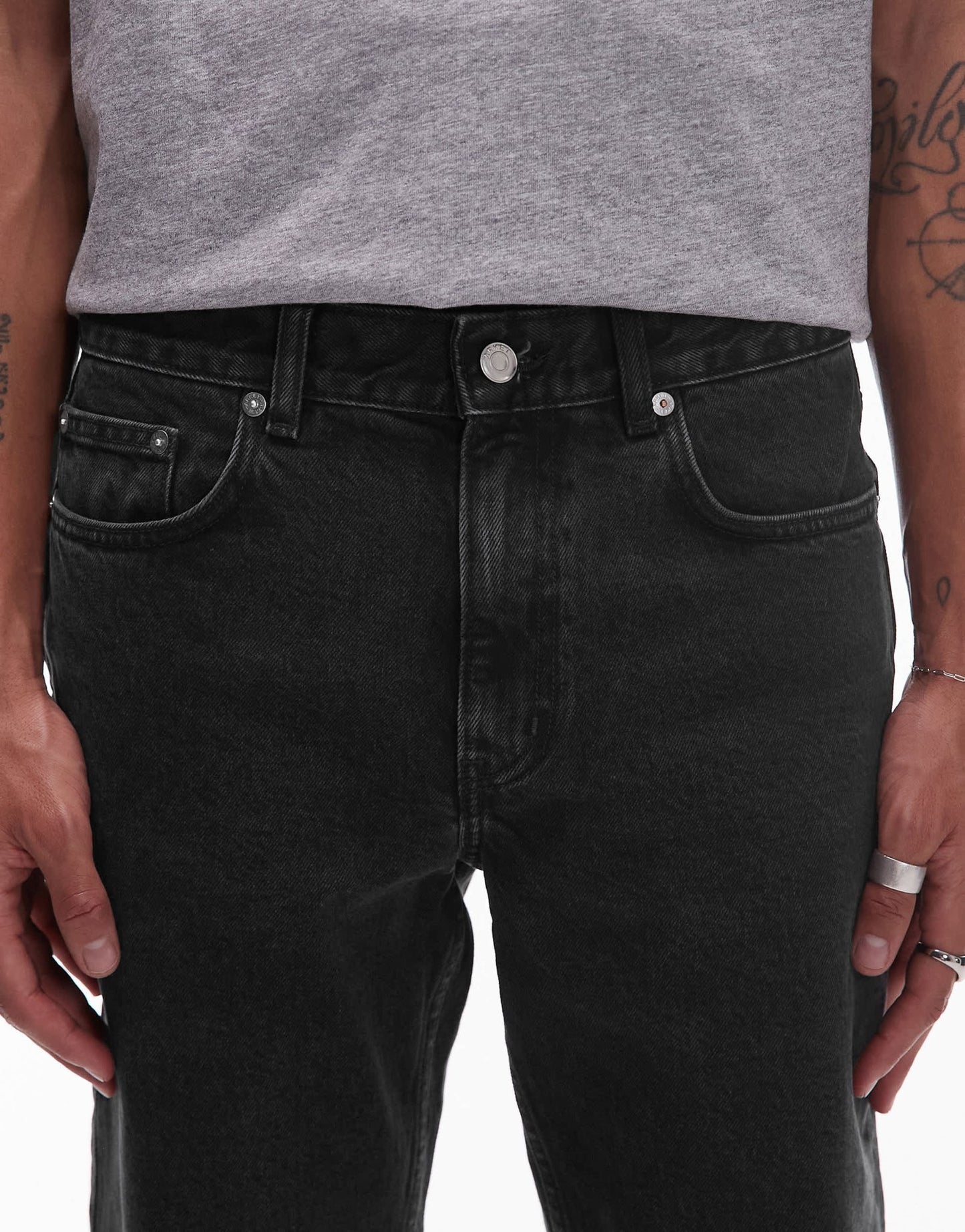 ARKET Birch stretch slim fit jeans in washed grey - ASOS Sample Sale