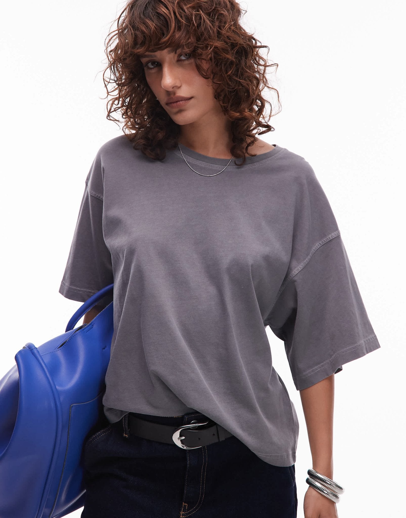 ARKET boxy t-shirt in washed grey - ASOS Sample Sale