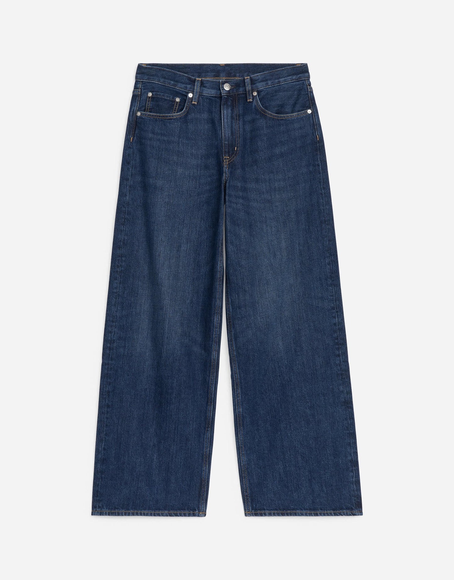 ARKET Cloud low rise baggy wide leg jeans in dusty blue - ASOS Sample Sale