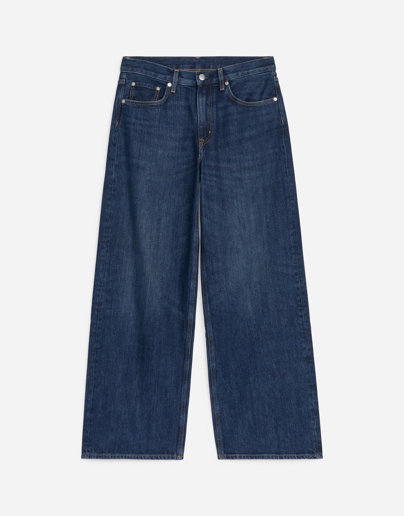ARKET Cloud low rise baggy wide leg jeans in dusty blue - ASOS Sample Sale