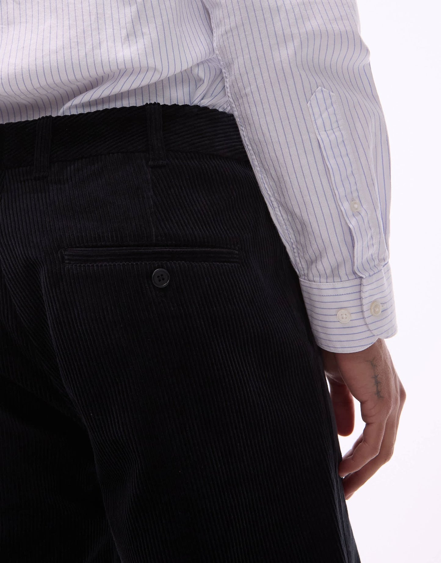 ARKET cord chino trousers in black - ASOS Sample Sale