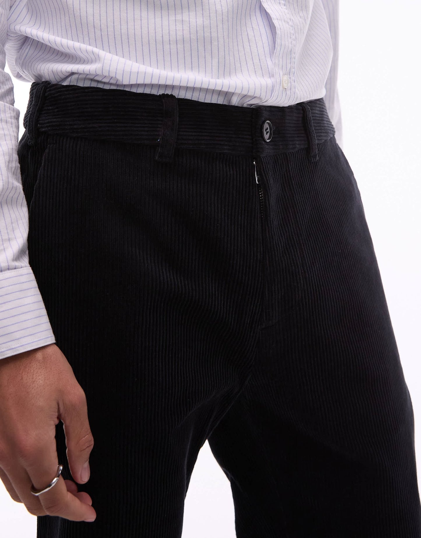 ARKET cord chino trousers in black - ASOS Sample Sale