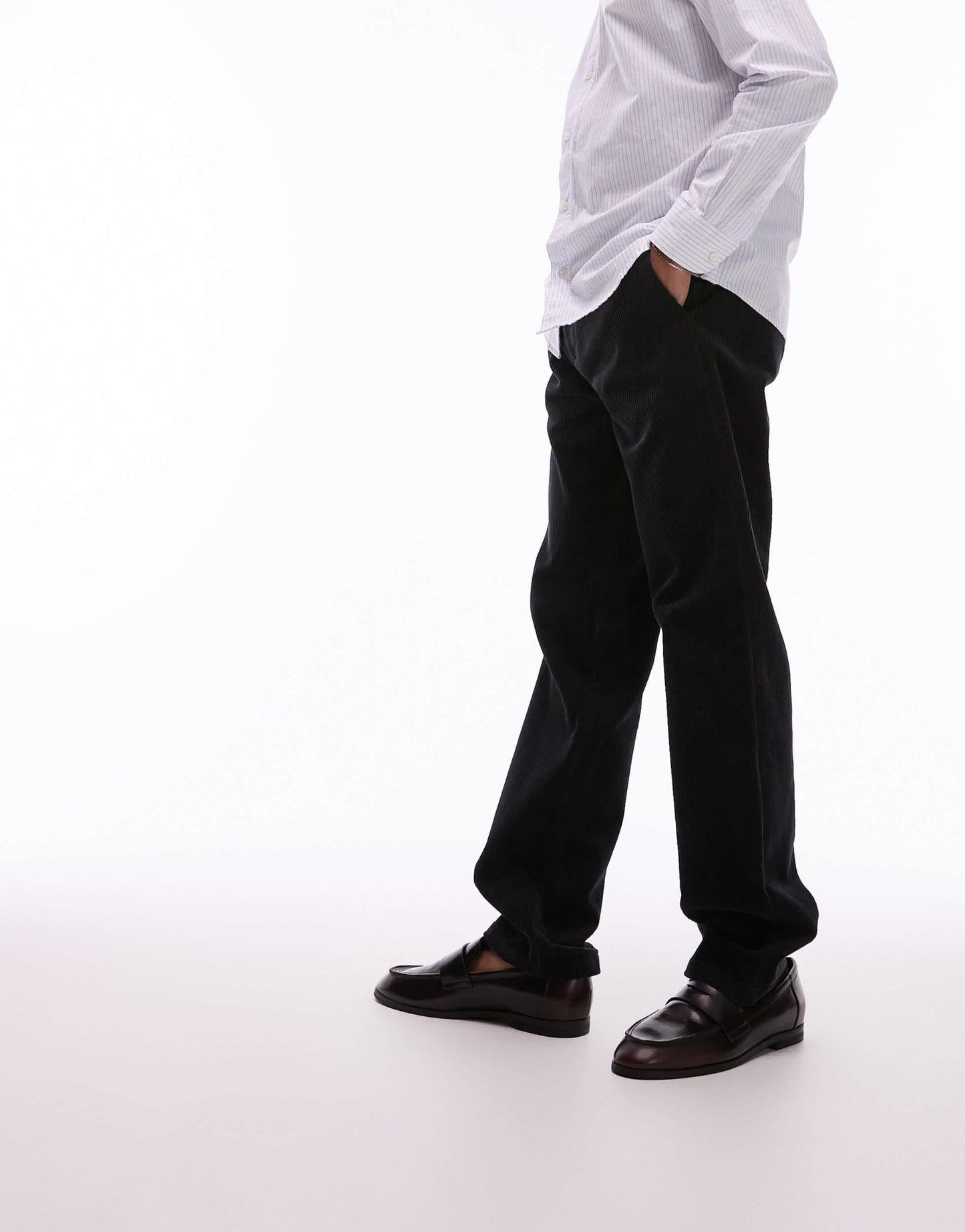 ARKET cord chino trousers in black - ASOS Sample Sale