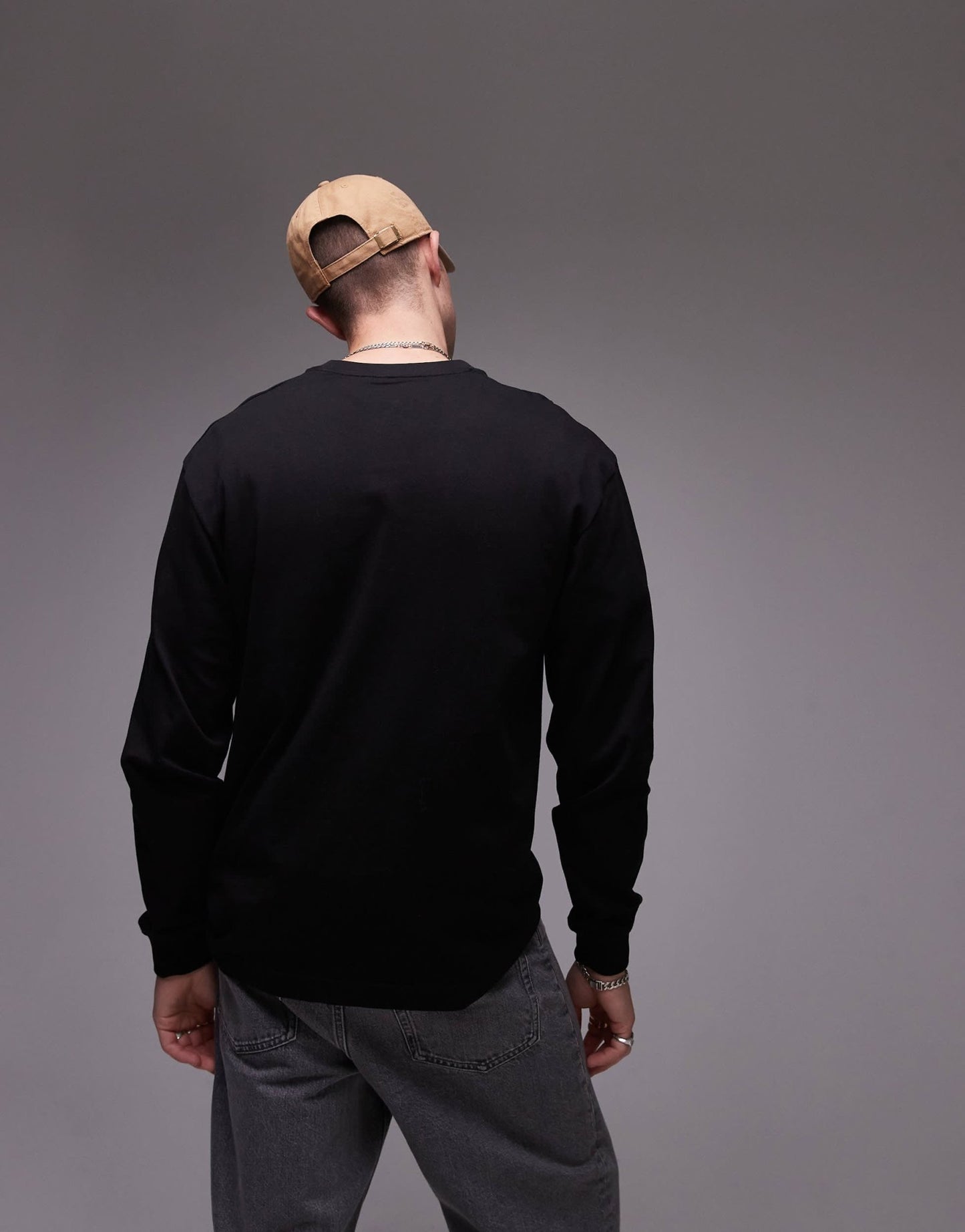 ARKET cotton jersey oversized long sleeve t-shirt in black - ASOS Sample Sale