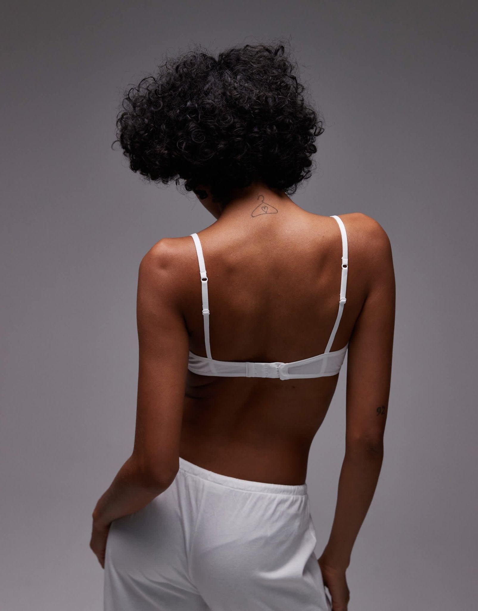 ARKET cotton soft bra in white - ASOS Sample Sale