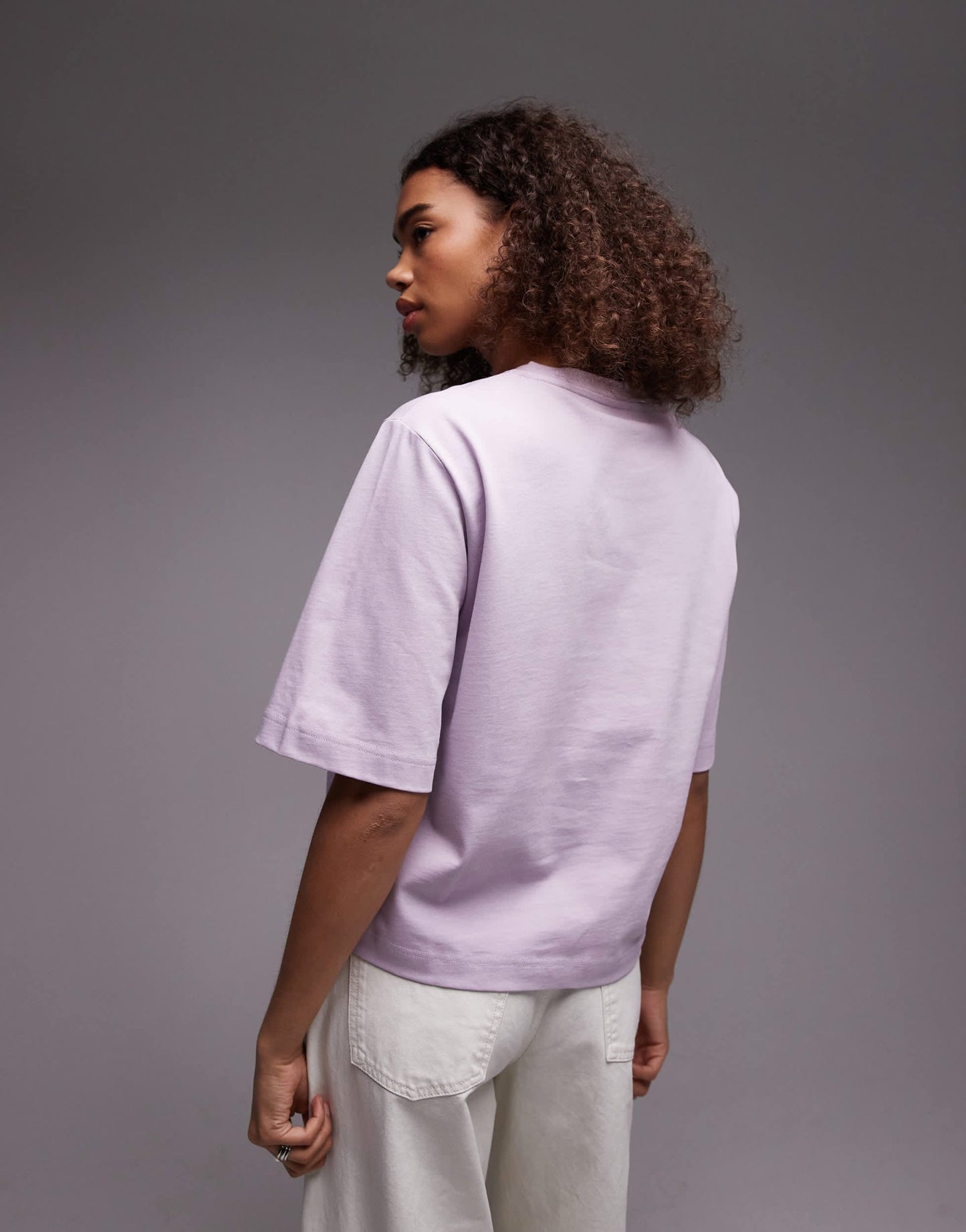 ARKET heavyweight boxy t-shirt in lilac - ASOS Sample Sale