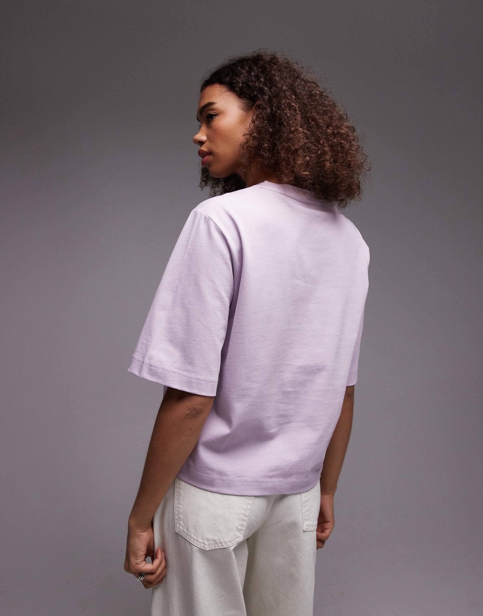 ARKET heavyweight boxy t-shirt in lilac - ASOS Sample Sale