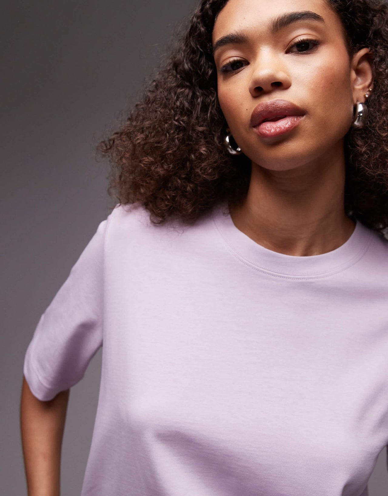 ARKET heavyweight boxy t-shirt in lilac - ASOS Sample Sale