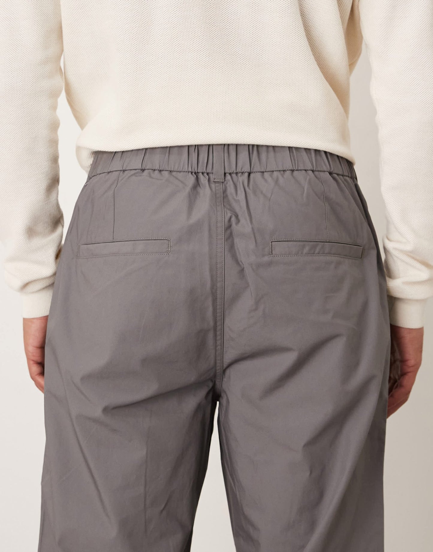 ARKET lightweight pull-on trousers in grey - ASOS Sample Sale