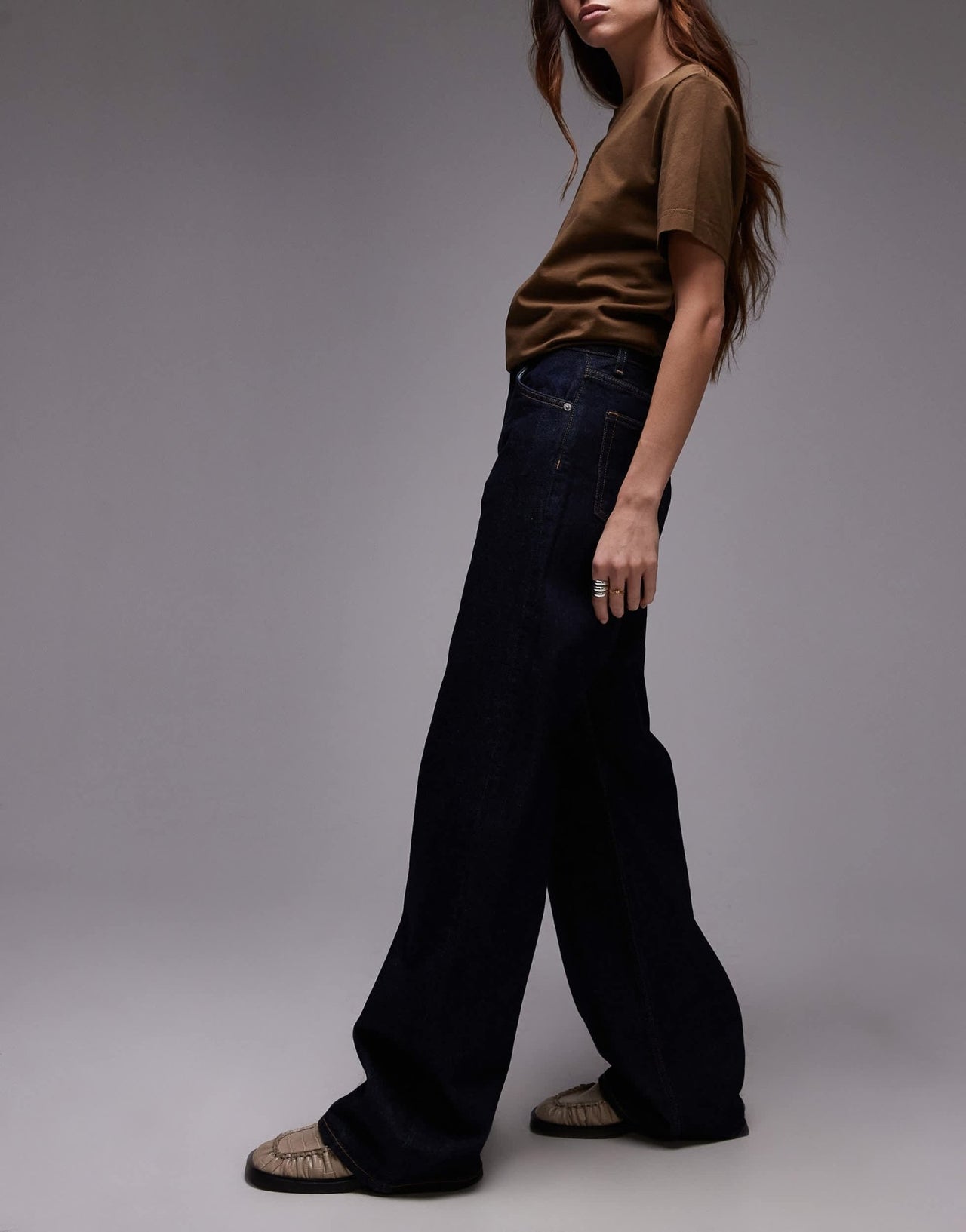 ARKET Lupine high rise wide leg jeans in rinse wash blue - ASOS Sample Sale