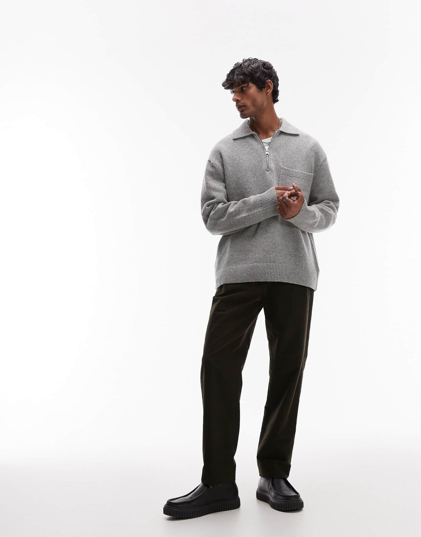 ARKET moleskin trousers in Khaki - ASOS Sample Sale