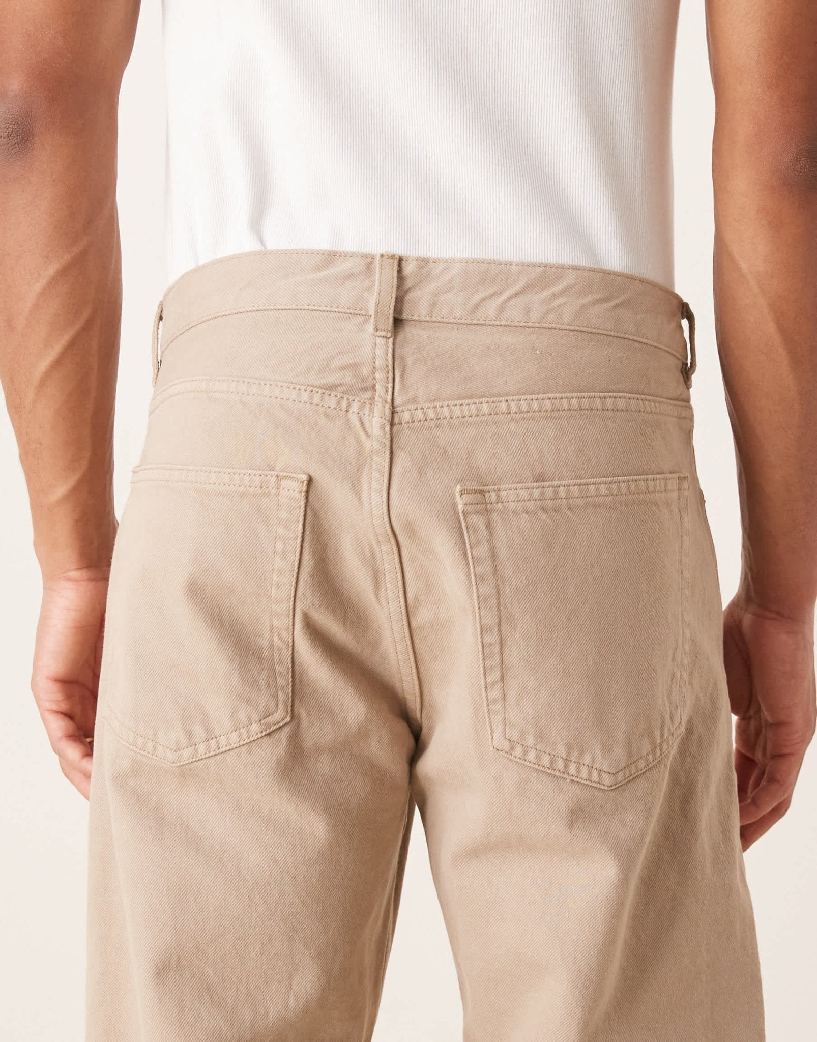 ARKET Ocean loose fit jeans in beige pigment wash - ASOS Sample Sale
