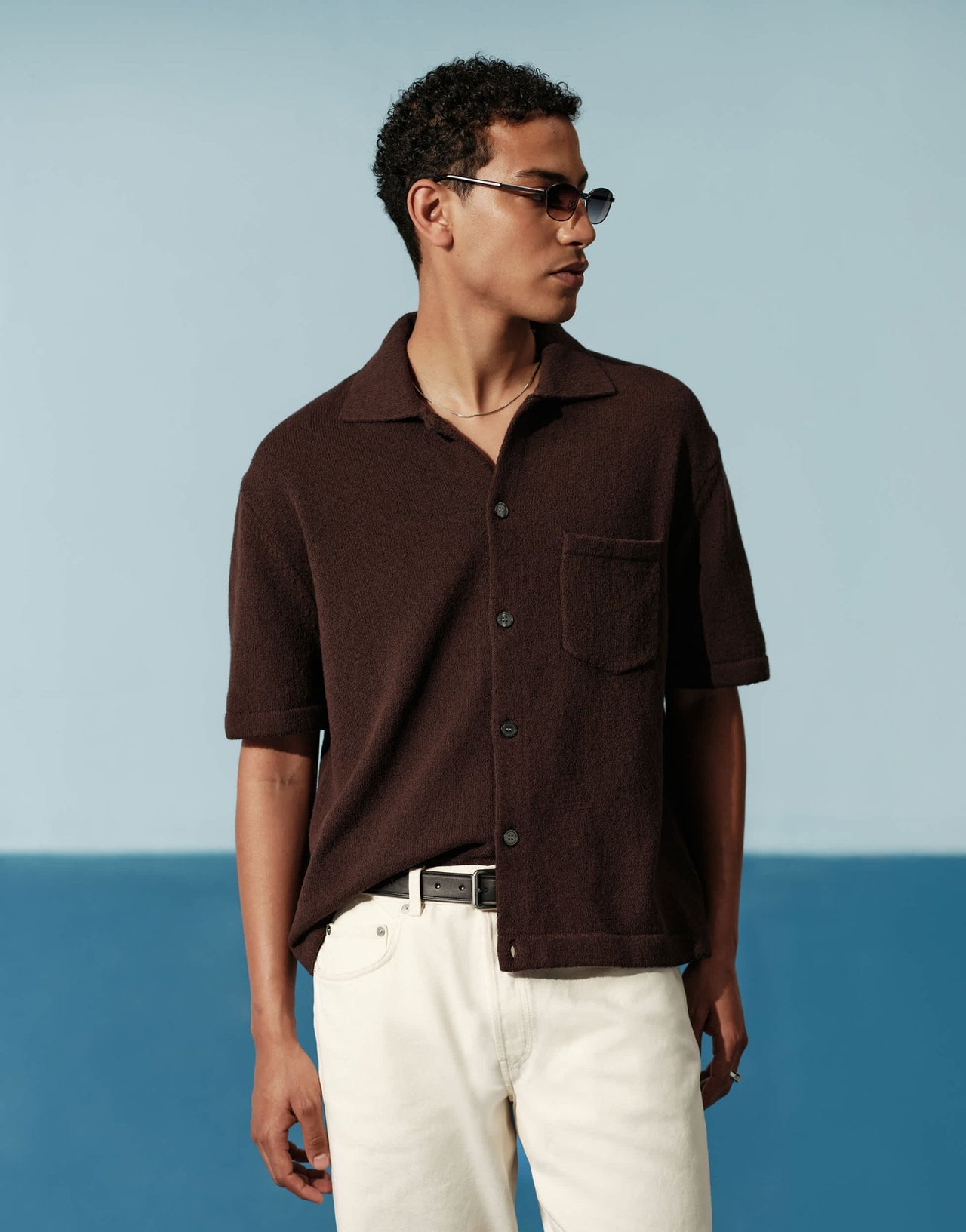 ARKET Ocean loose straight leg jeans in ecru - ASOS Sample Sale