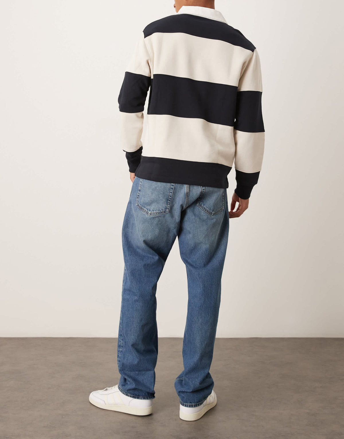 Arket Ocean loose straight leg jeans in mid washed blue - ASOS Sample Sale