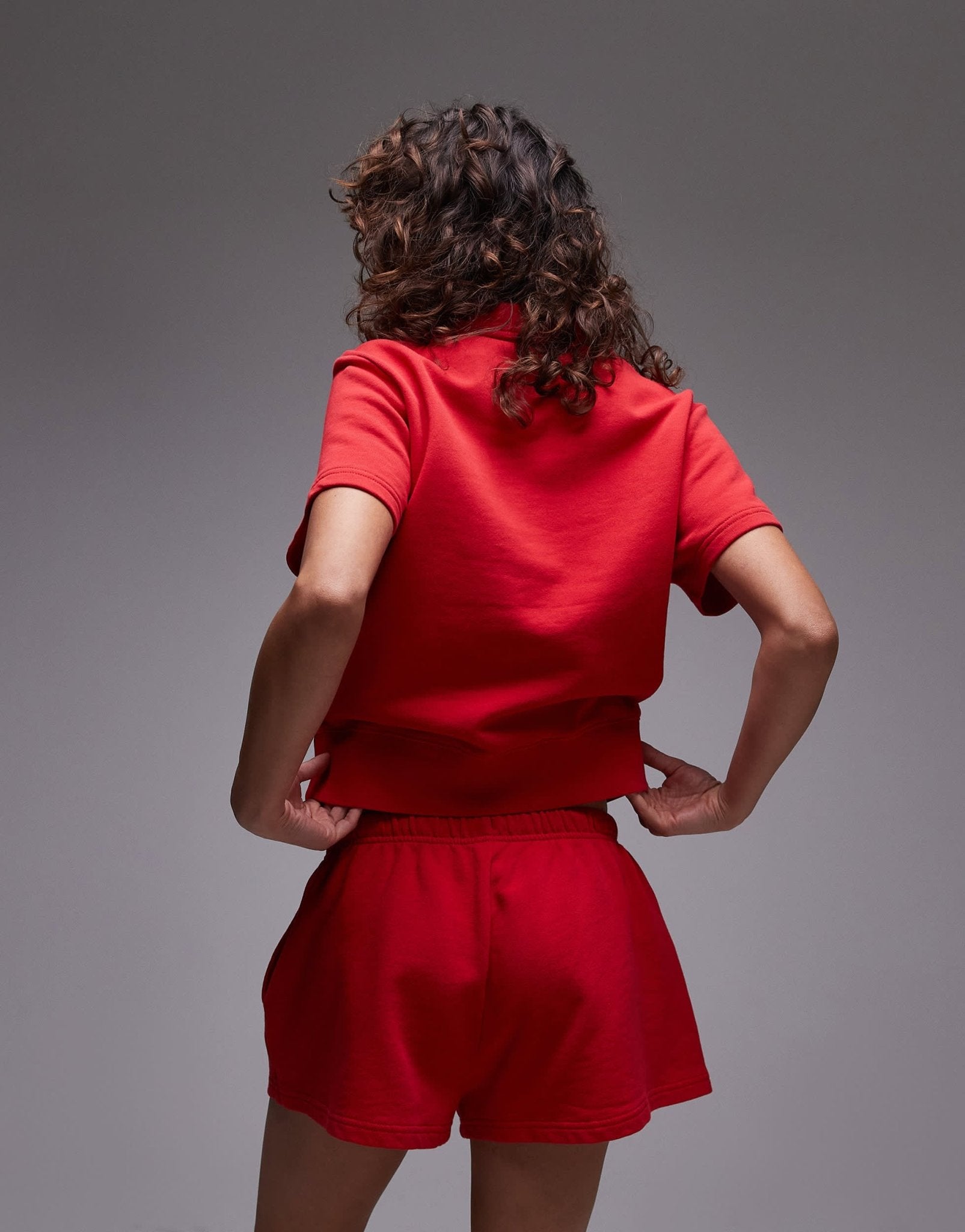 ARKET pure cotton pull on runner shorts in red - ASOS Sample Sale
