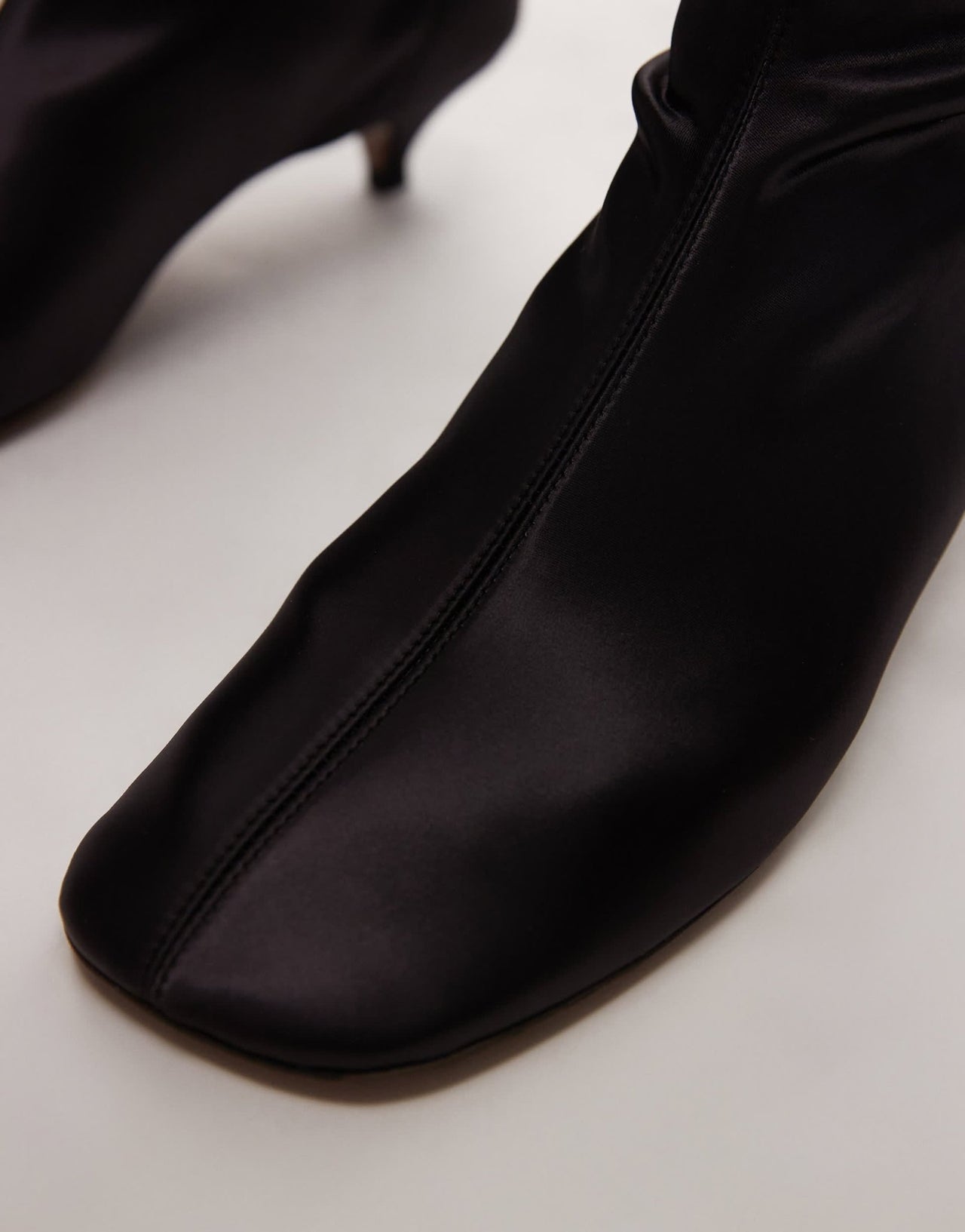 ARKET real leather over the knee boots in dark burgundy - ASOS Sample Sale