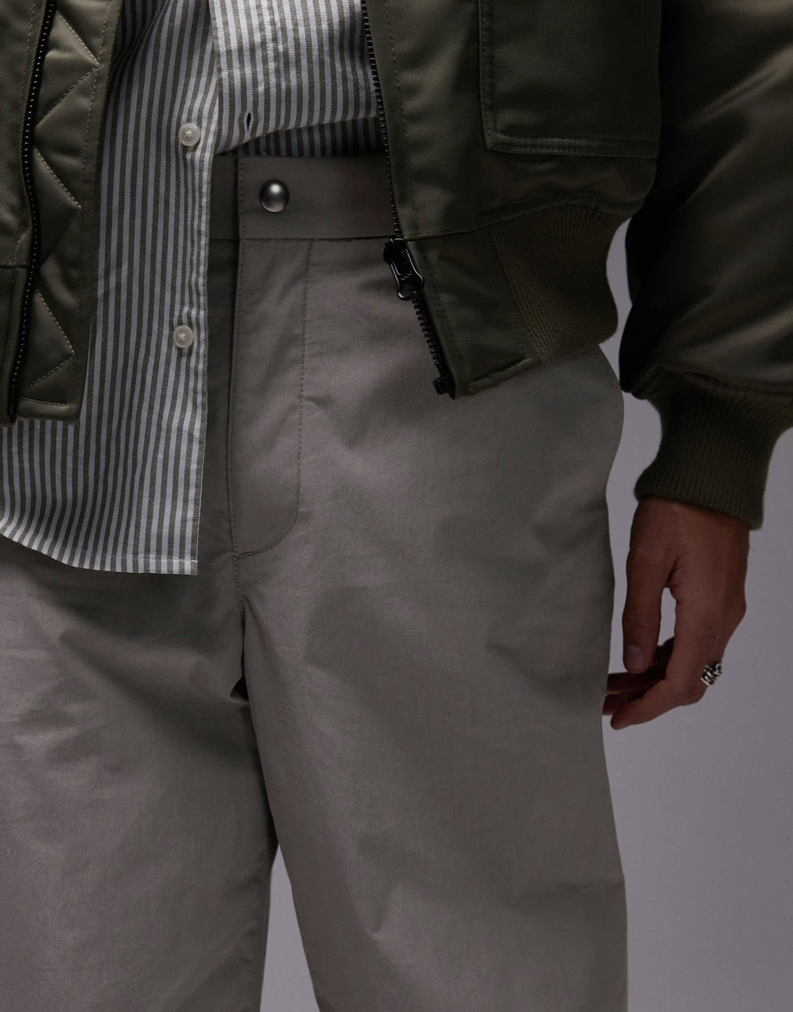 ARKET relaxed chino trousers in dark beige - ASOS Sample Sale