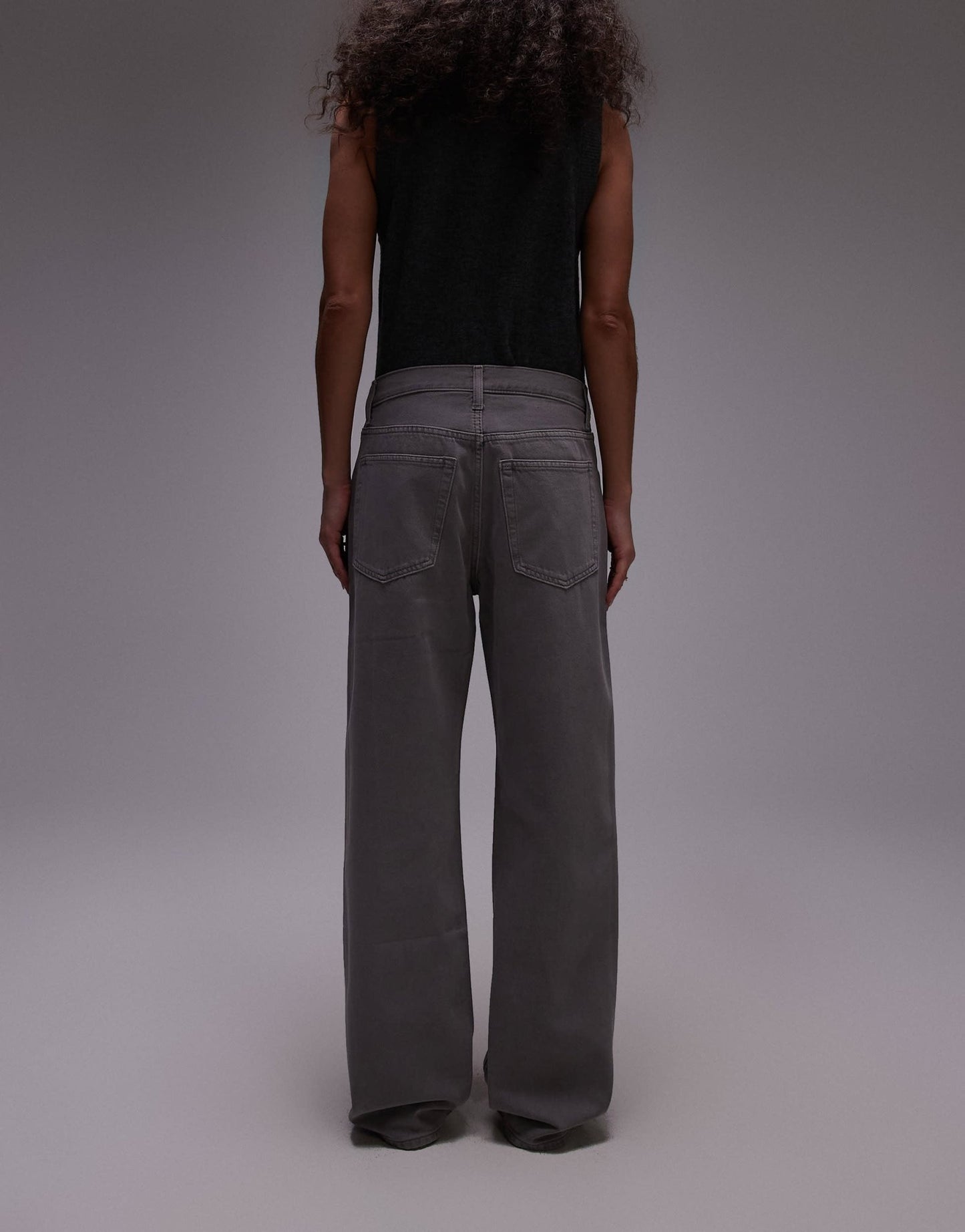 ARKET Shore low waist relaxed boyfriend fit jeans in soft grey wash - ASOS Sample Sale
