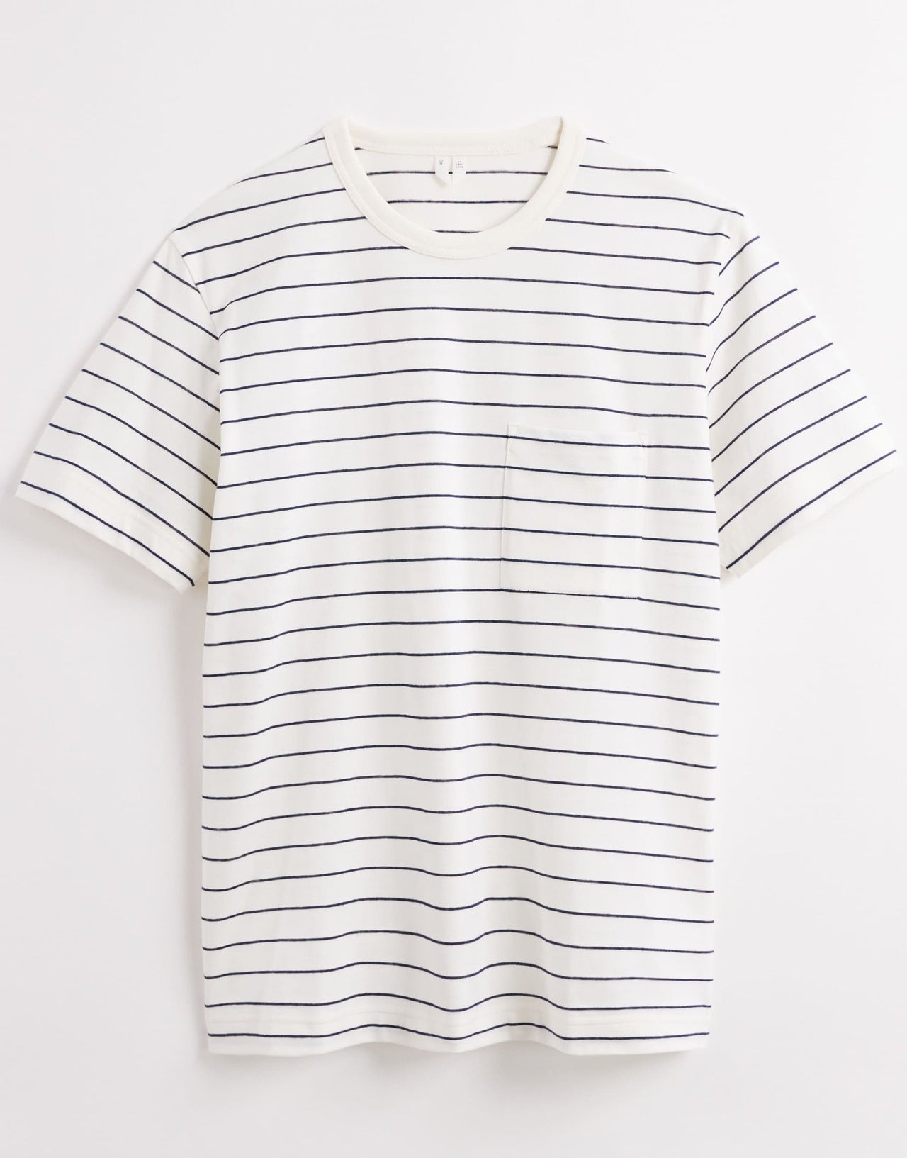 ARKET short sleeve t-shirt with pocket in white and blue stripes - ASOS Sample Sale