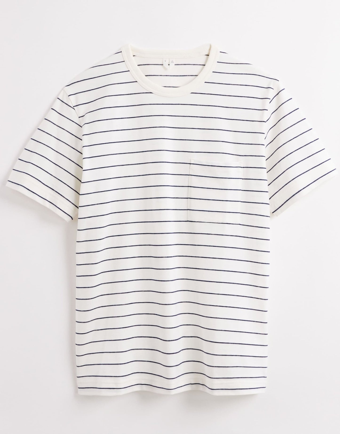 ARKET short sleeve t-shirt with pocket in white and blue stripes - ASOS Sample Sale