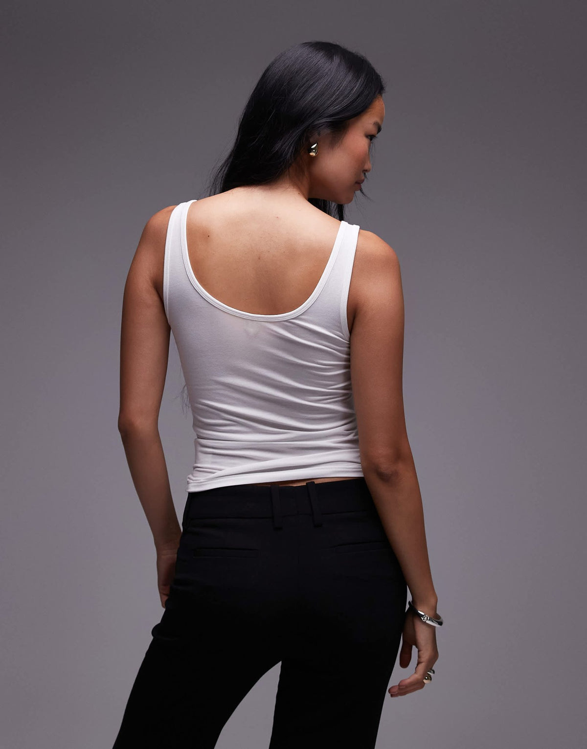 ARKET supersoft slim fit vest in white - ASOS Sample Sale