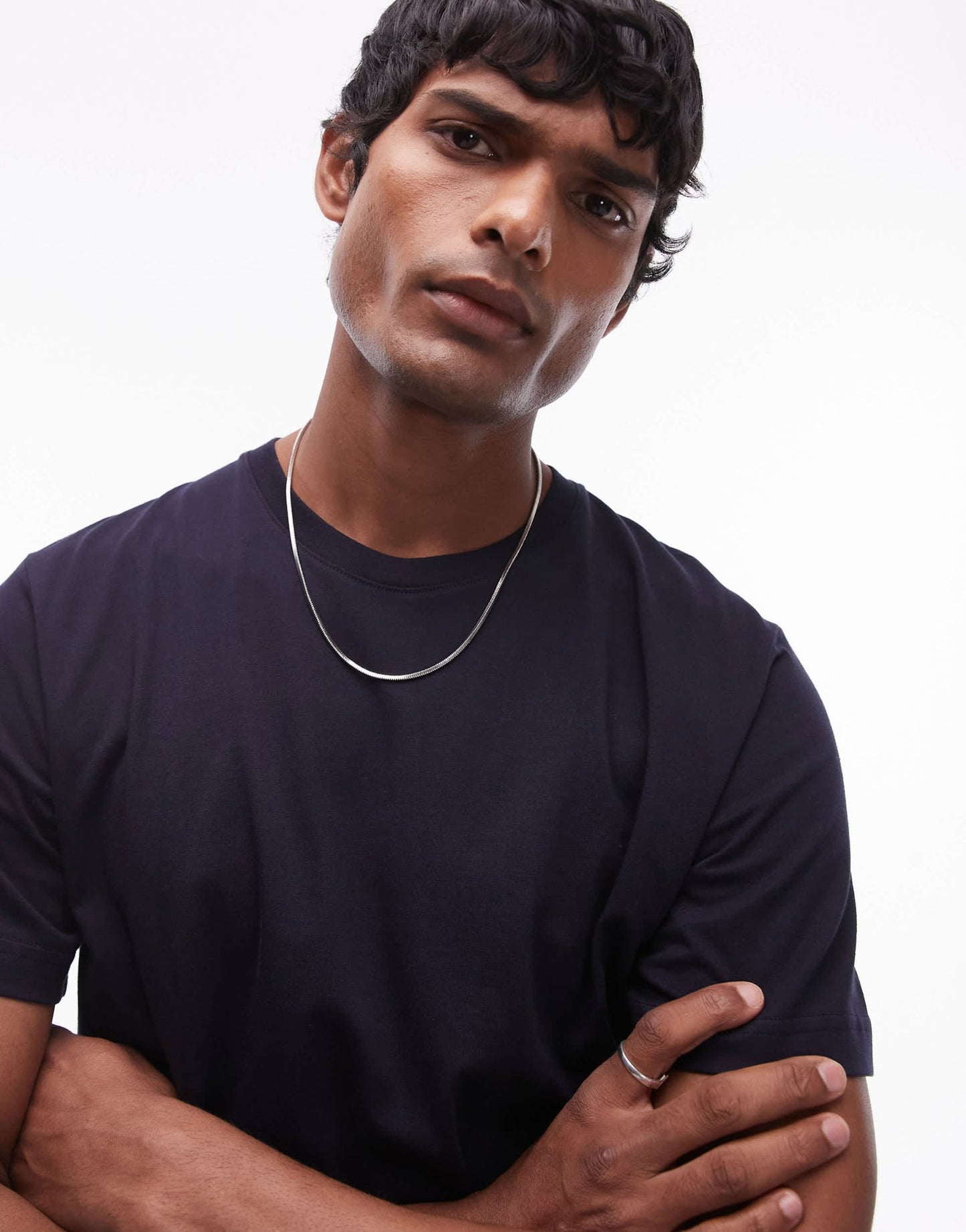 ARKET t-shirt in dark blue - ASOS Sample Sale