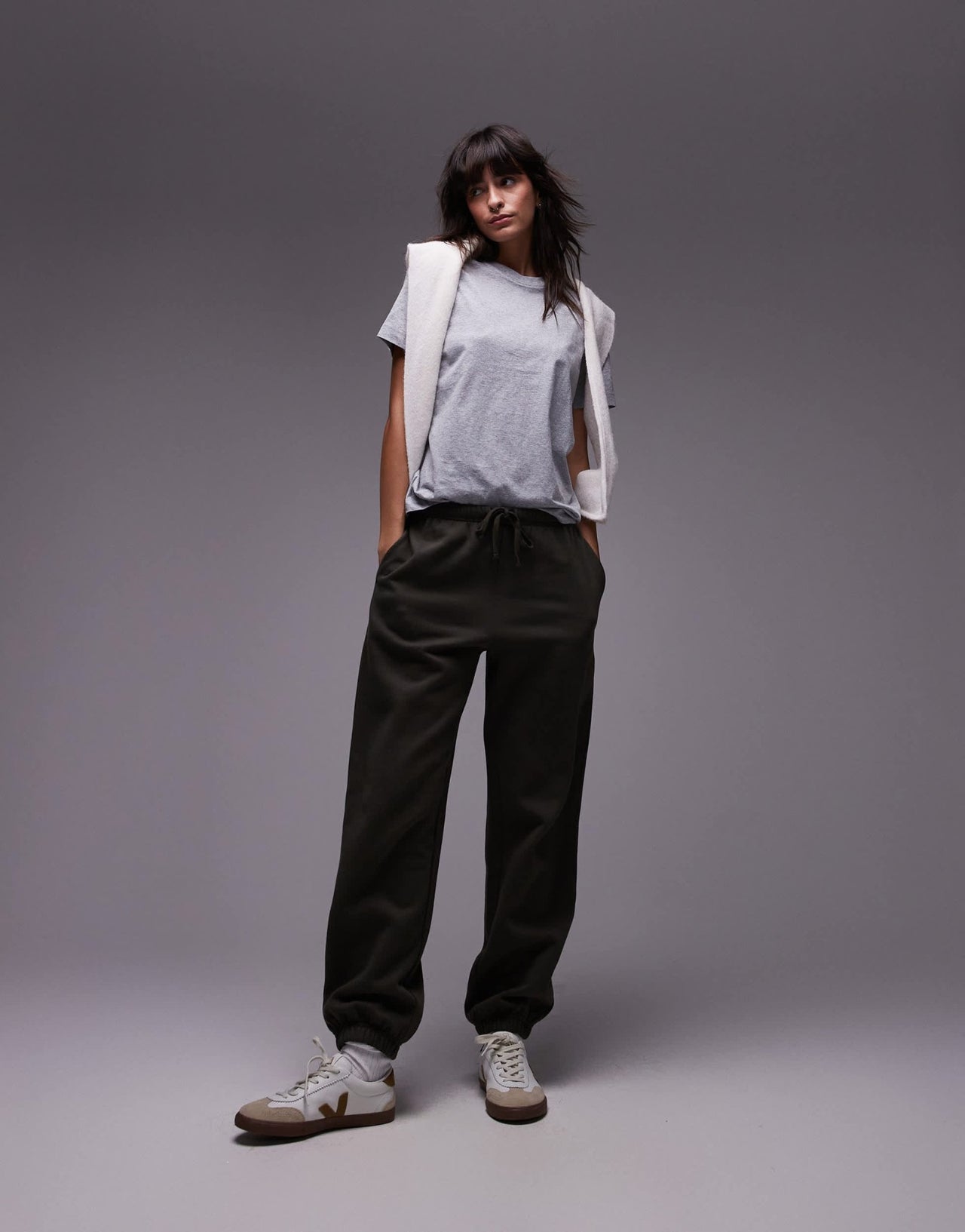 ARKET t-shirt in grey melange - ASOS Sample Sale