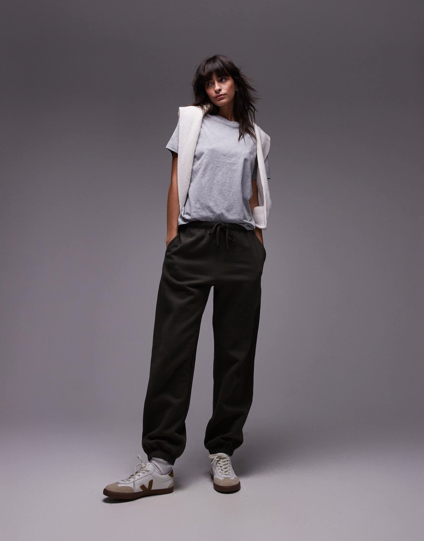 ARKET t-shirt in grey melange - ASOS Sample Sale