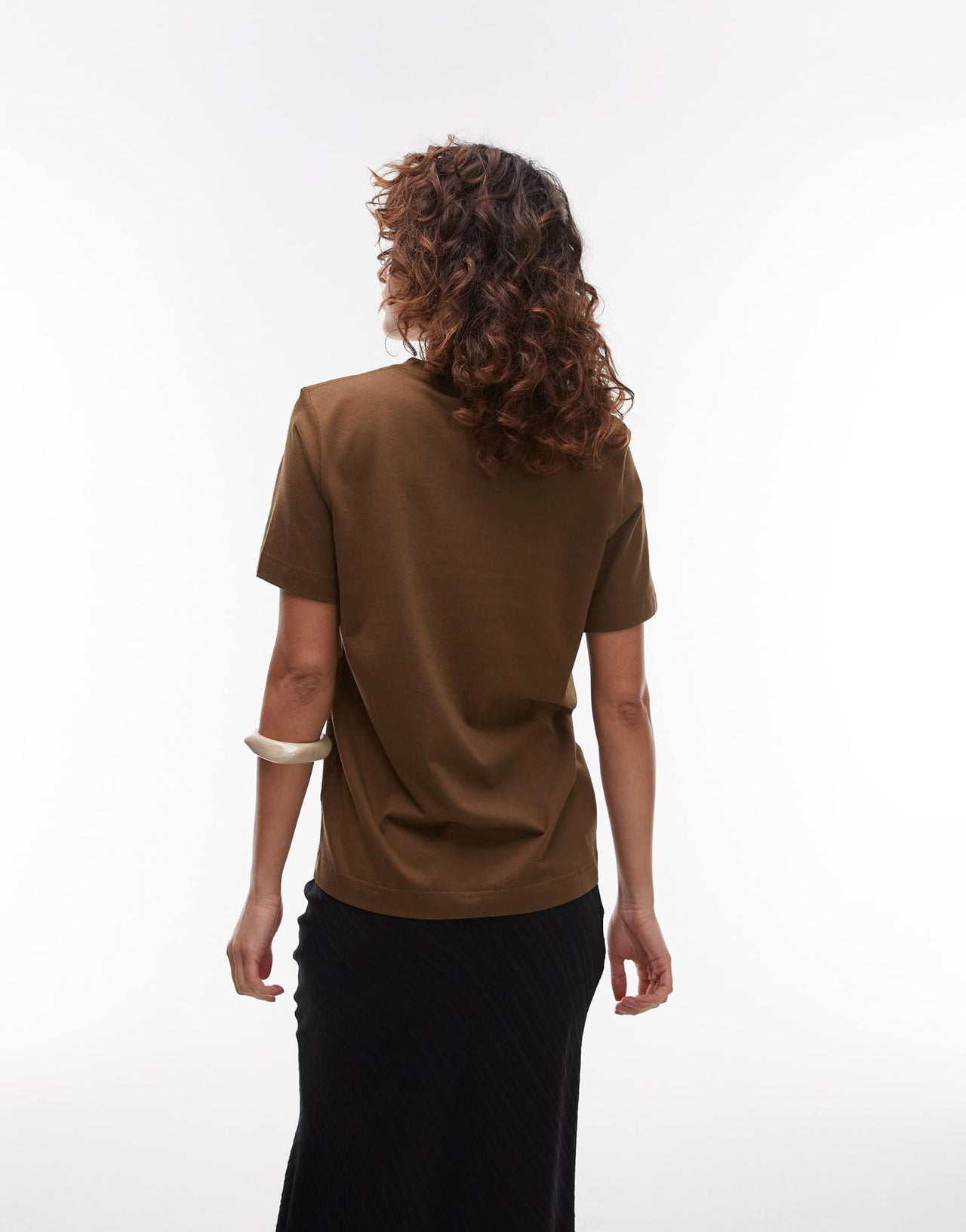 ARKET t-shirt in mocha brown - ASOS Sample Sale