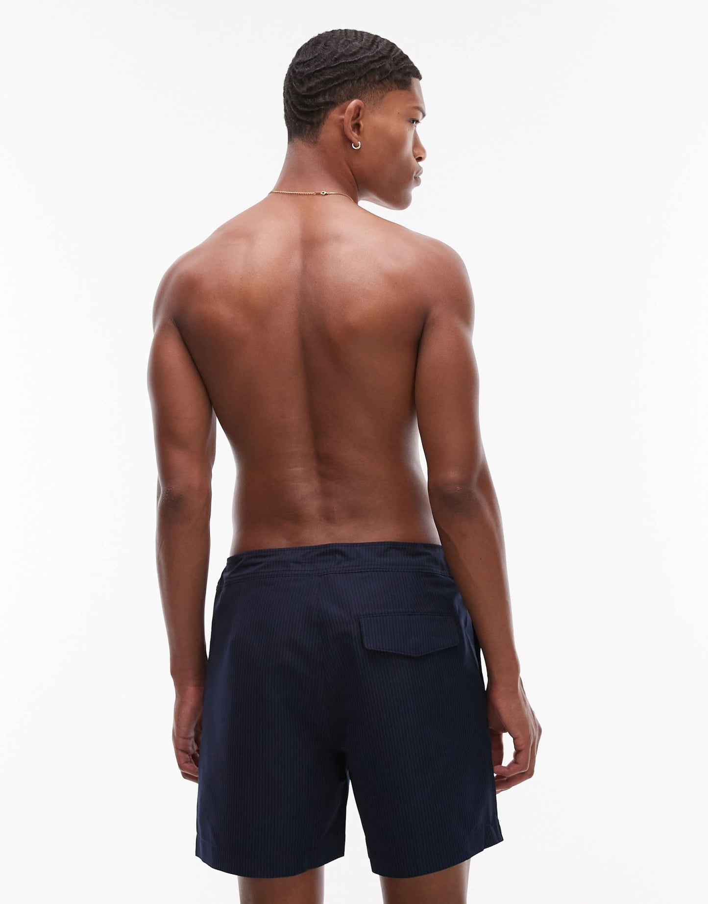 ARKET tailored swim short in navy - ASOS Sample Sale