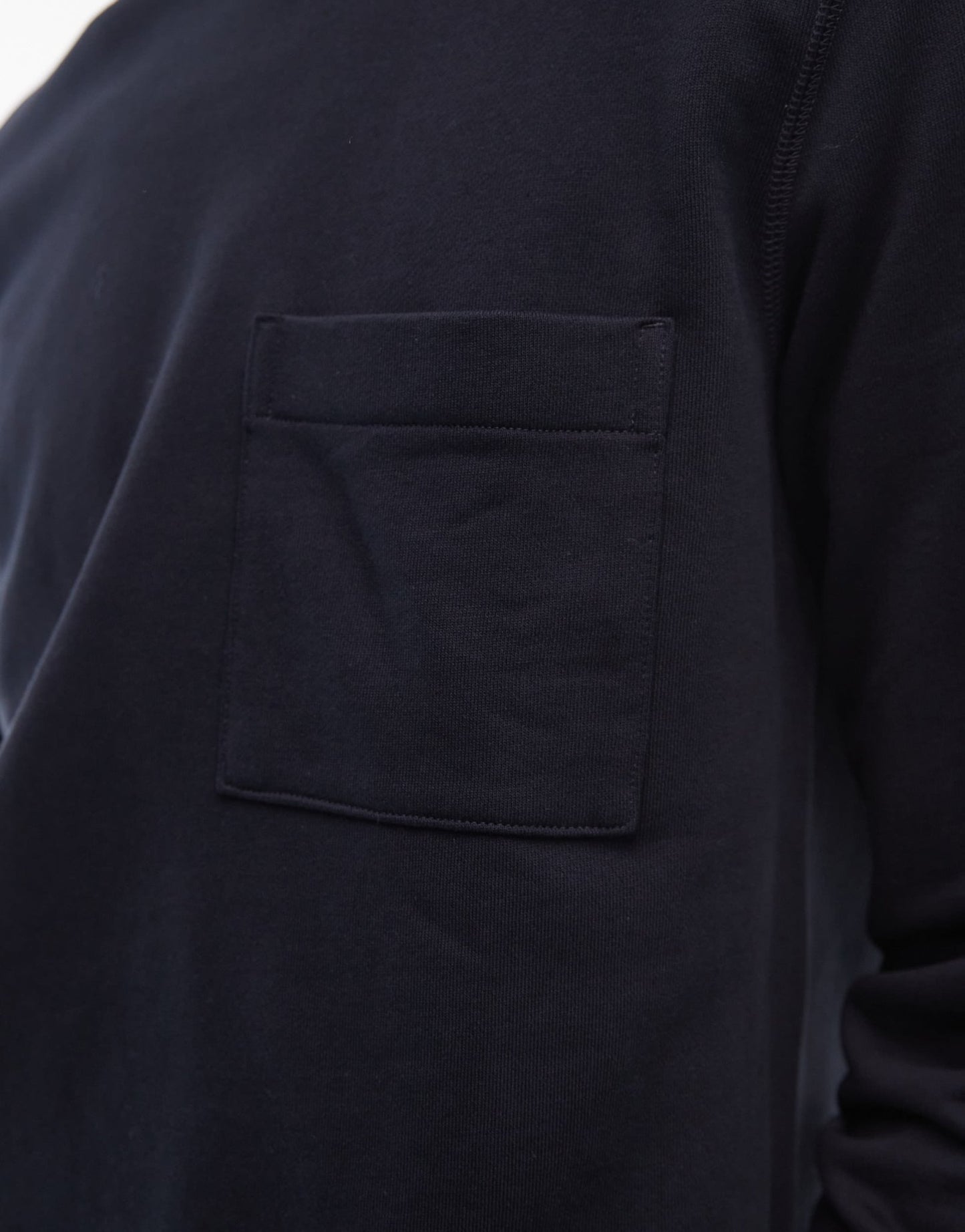 ARKET terry jersey sweatshirt with pocket in navy - ASOS Sample Sale