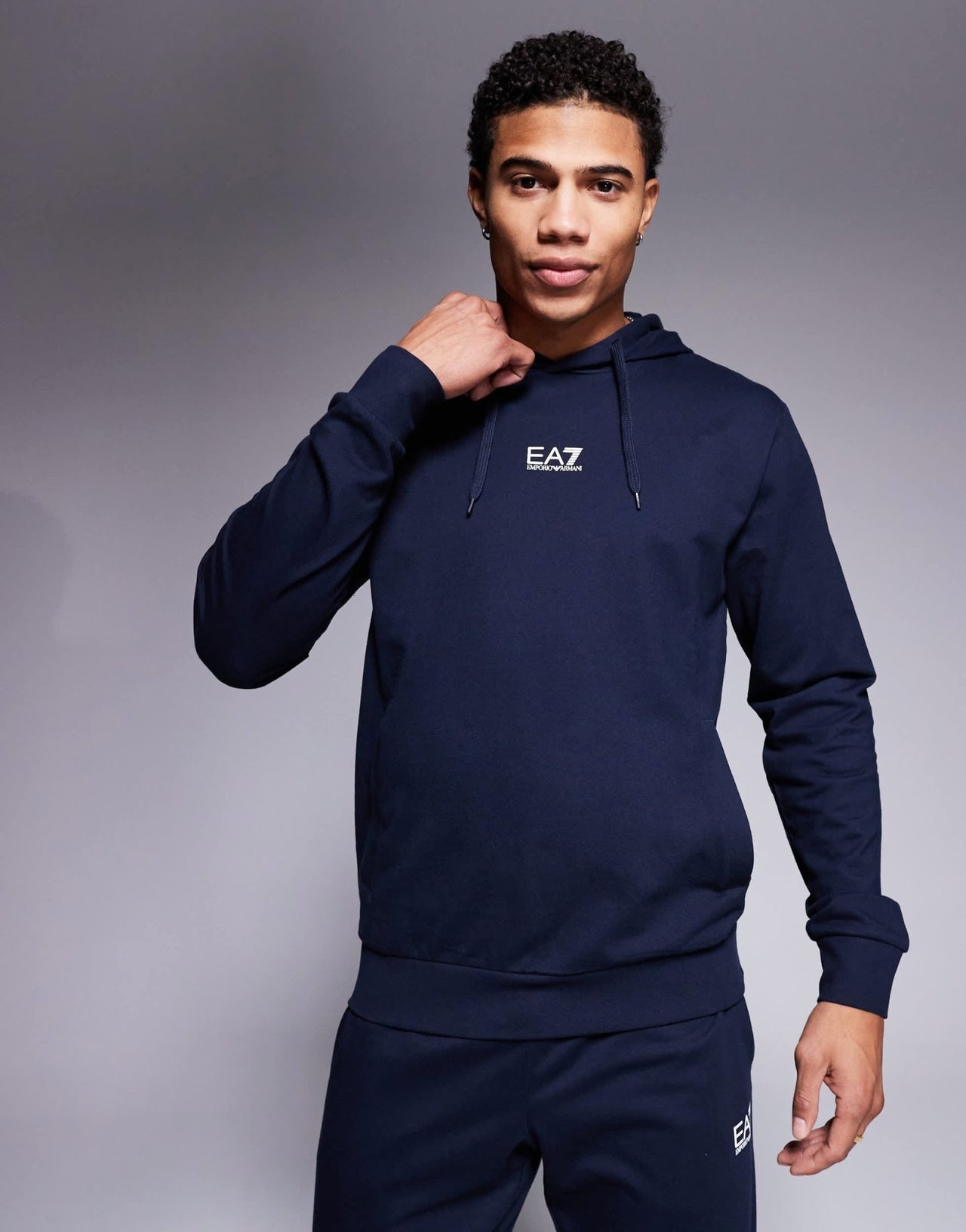 Armani EA7 central logo full tracksuit in navy - ASOS Sample Sale