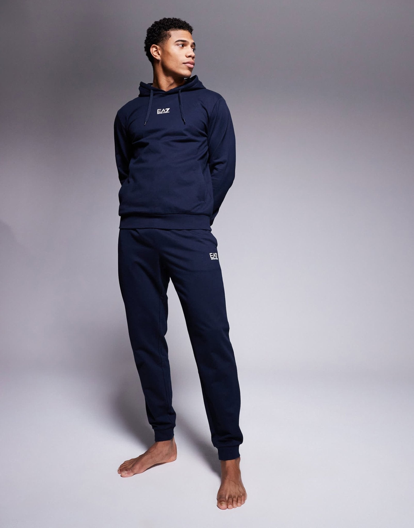 Armani EA7 central logo full tracksuit in navy - ASOS Sample Sale