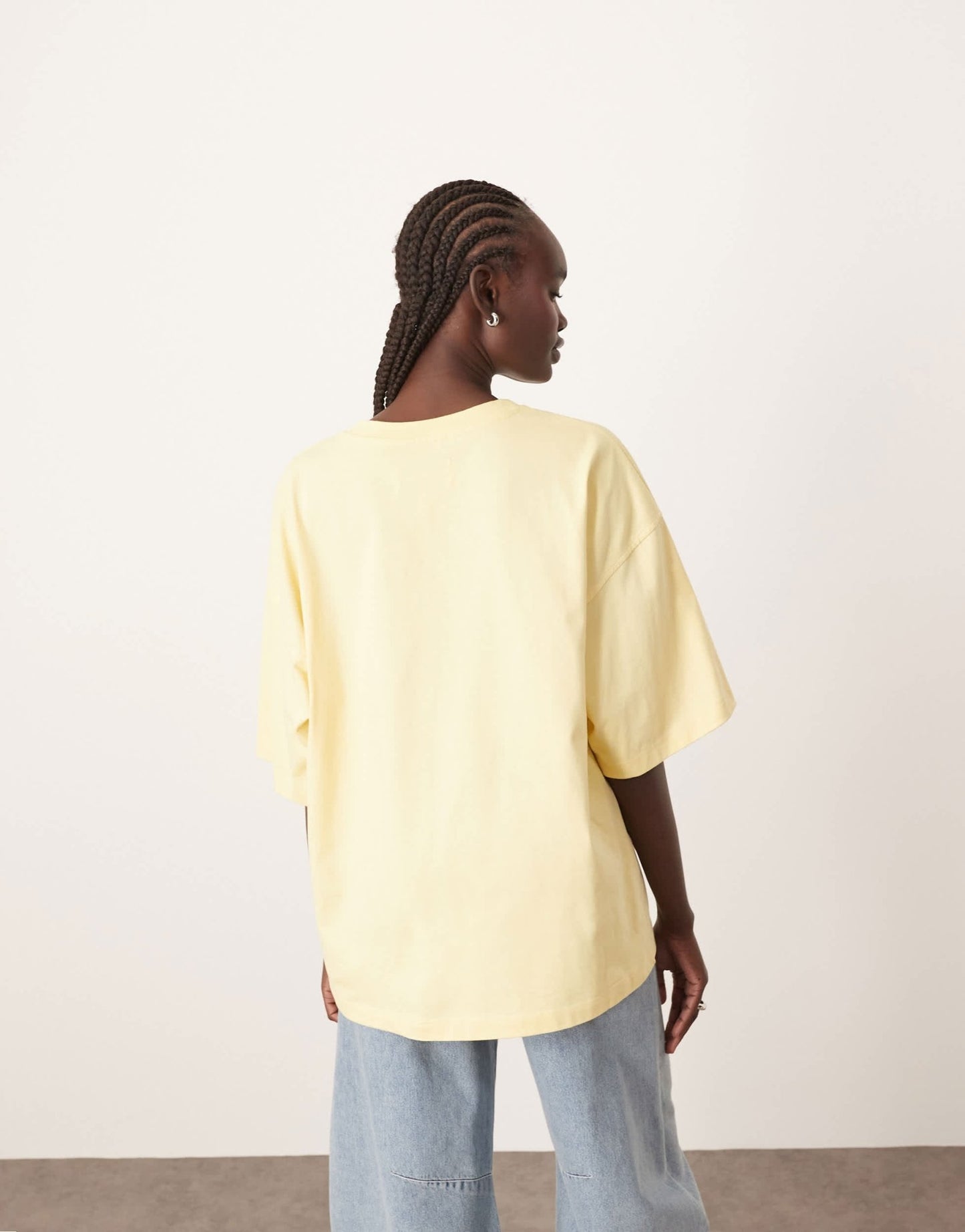 ARRANGE oversized premium heavy weight t-shirt in buttermilk - ASOS Sample Sale