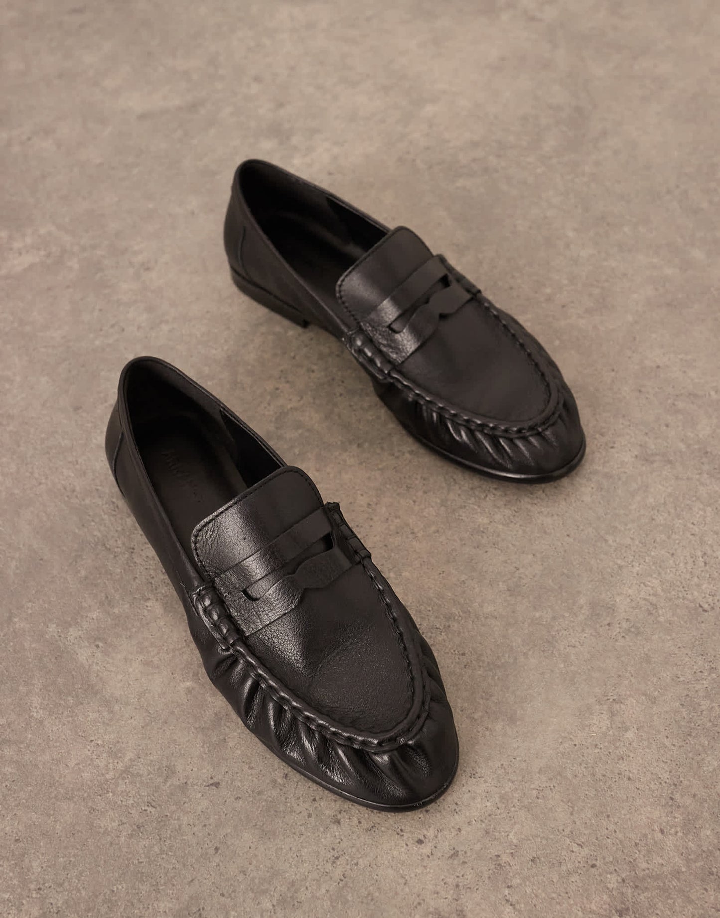 ARRANGE Premium leather loafer in black - ASOS Sample Sale