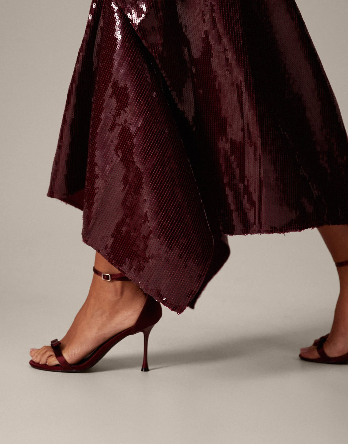 ARRANGE sequin draped bodice square cut hem maxi dress in red - ASOS Sample Sale