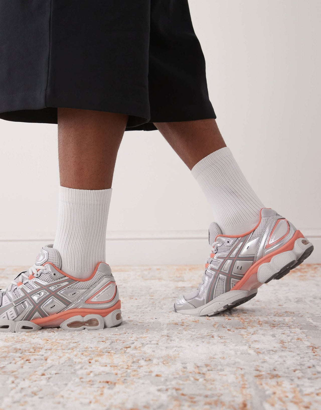 Asics Gel-Nimbus 9 trainers in cloud grey and clay grey - ASOS Sample Sale
