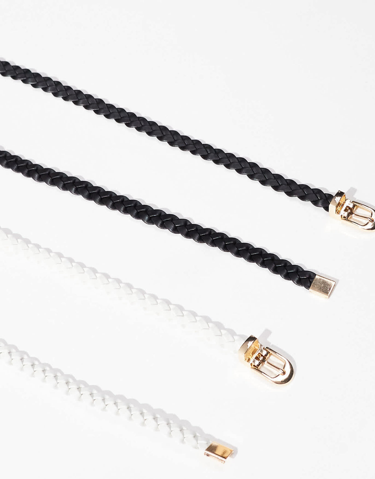 ASOS DESIGN 2 pack plait skinny waist and hip belt - ASOS Sample Sale