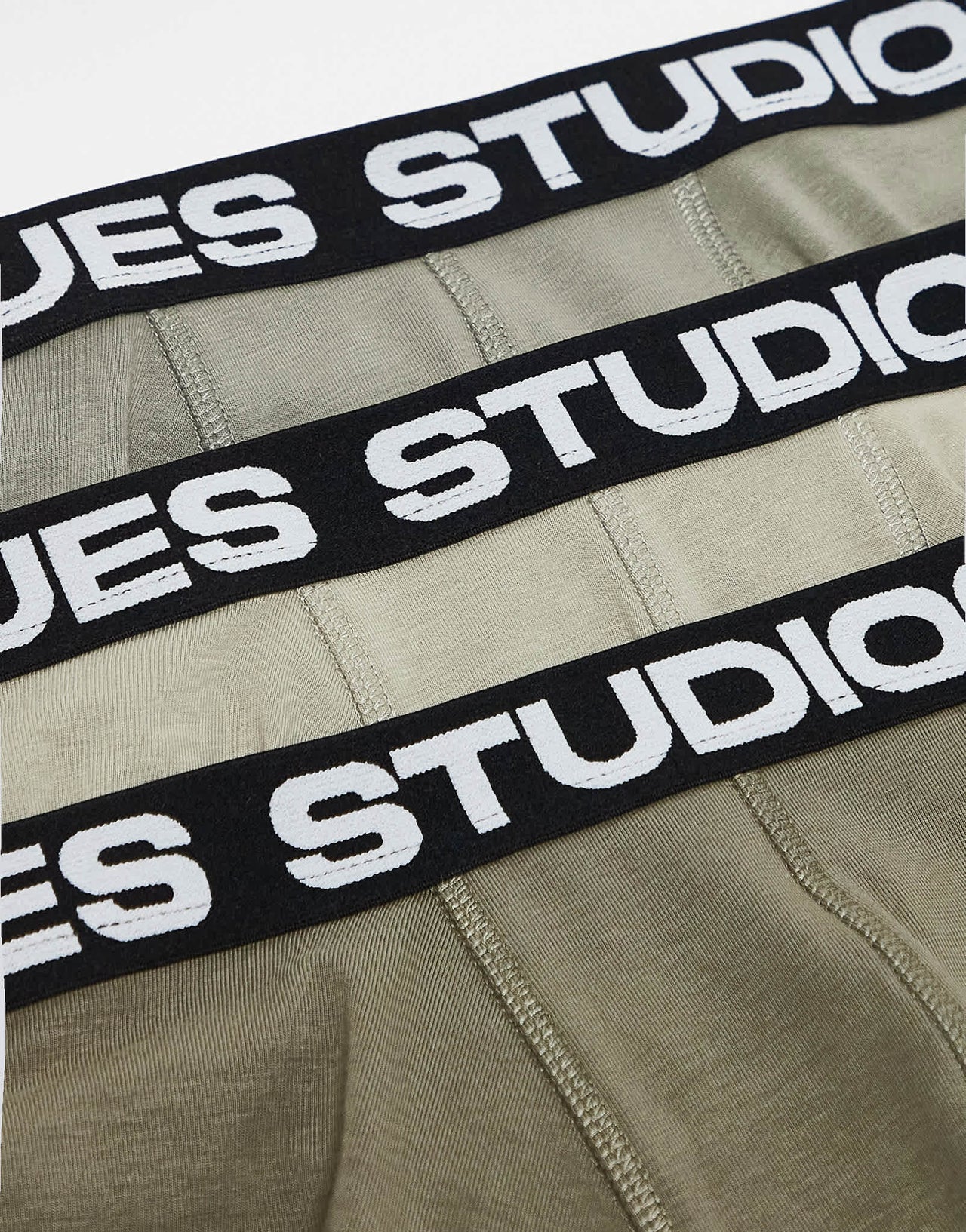 ASOS DESIGN 3 pack trunk with printed waistband in khaki - KHAKI - ASOS Sample Sale