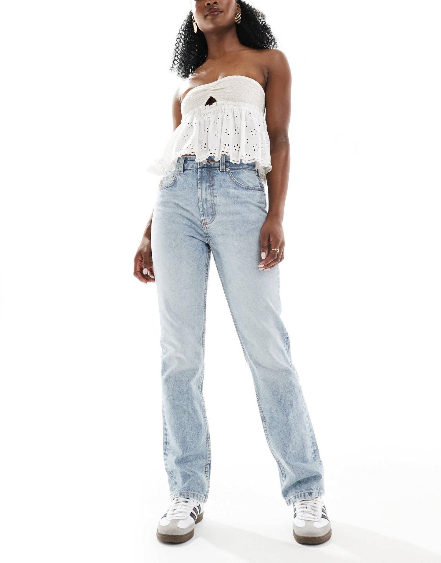 ASOS DESIGN 90s straight jeans in lightwash - ASOS Sample Sale