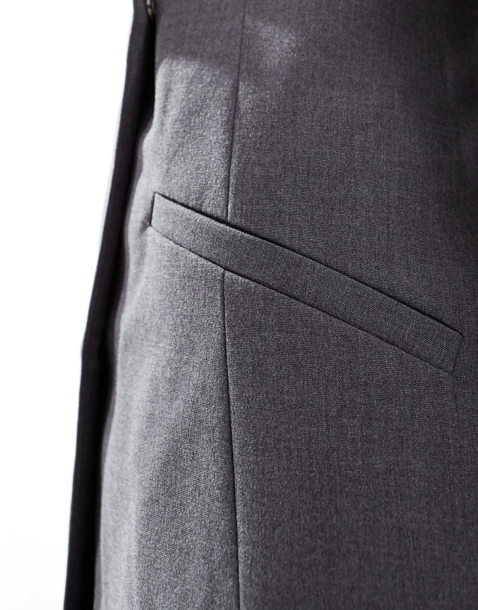 ASOS DESIGN asymmetric drape blazer in grey - ASOS Sample Sale