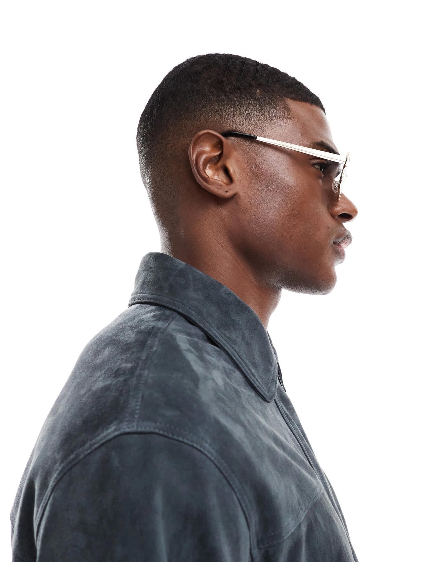 ASOS DESIGN aviator sunglasses with black smoke lens and gold metal frame - ASOS Sample Sale