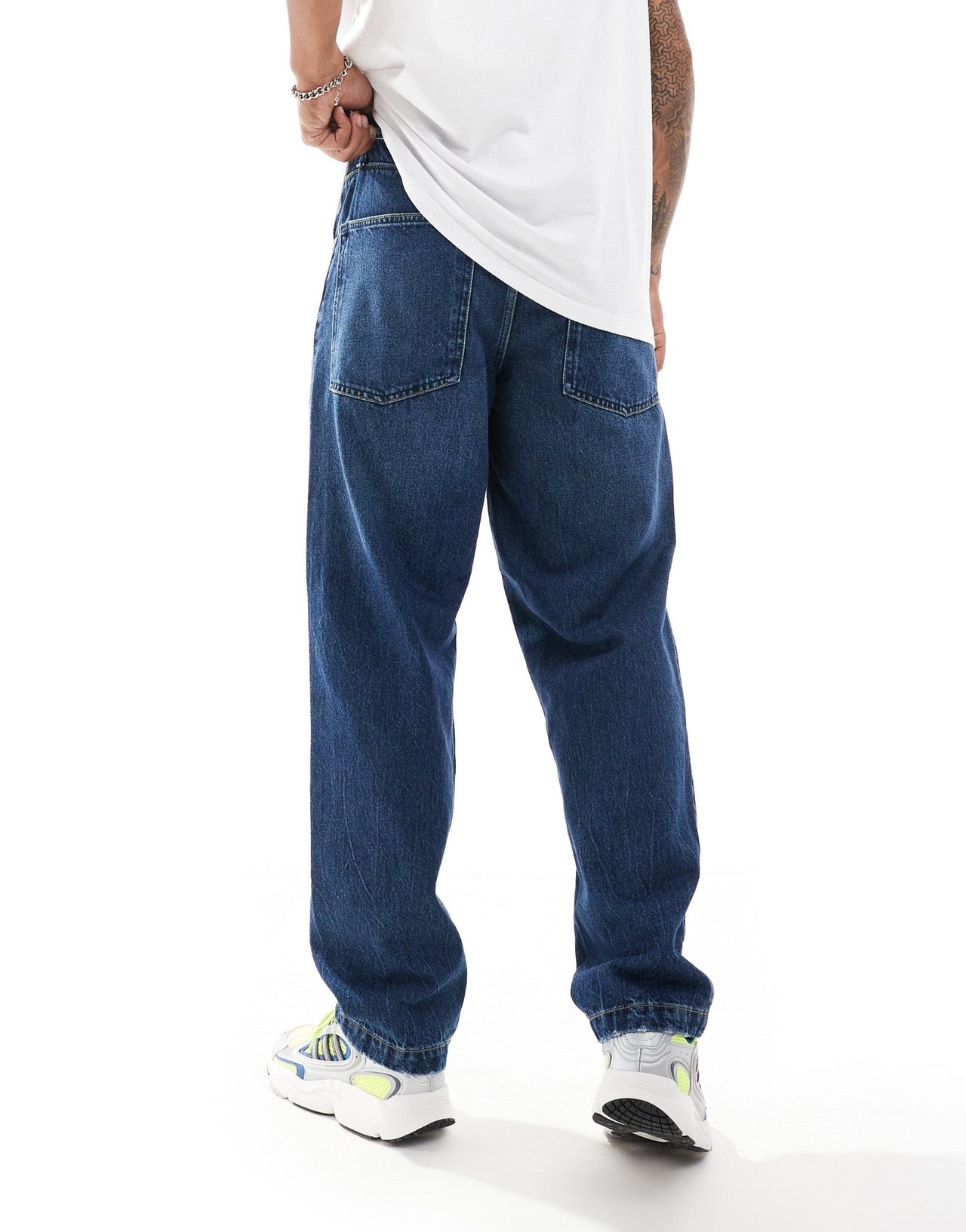 ASOS DESIGN baggy jeans in mid wash blue - ASOS Sample Sale