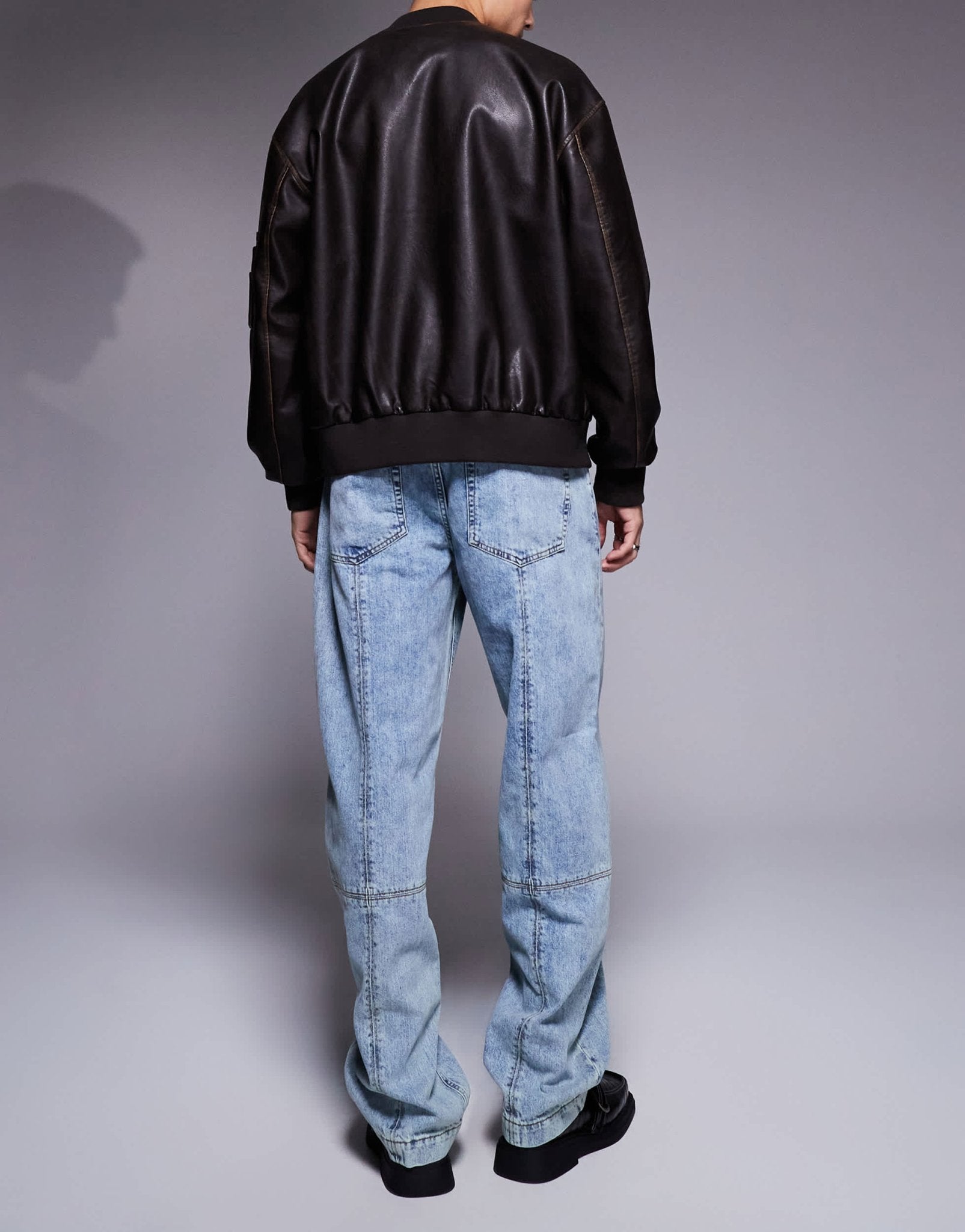 ASOS DESIGN baggy jeans in vintage light wash blue - ASOS Sample Sale