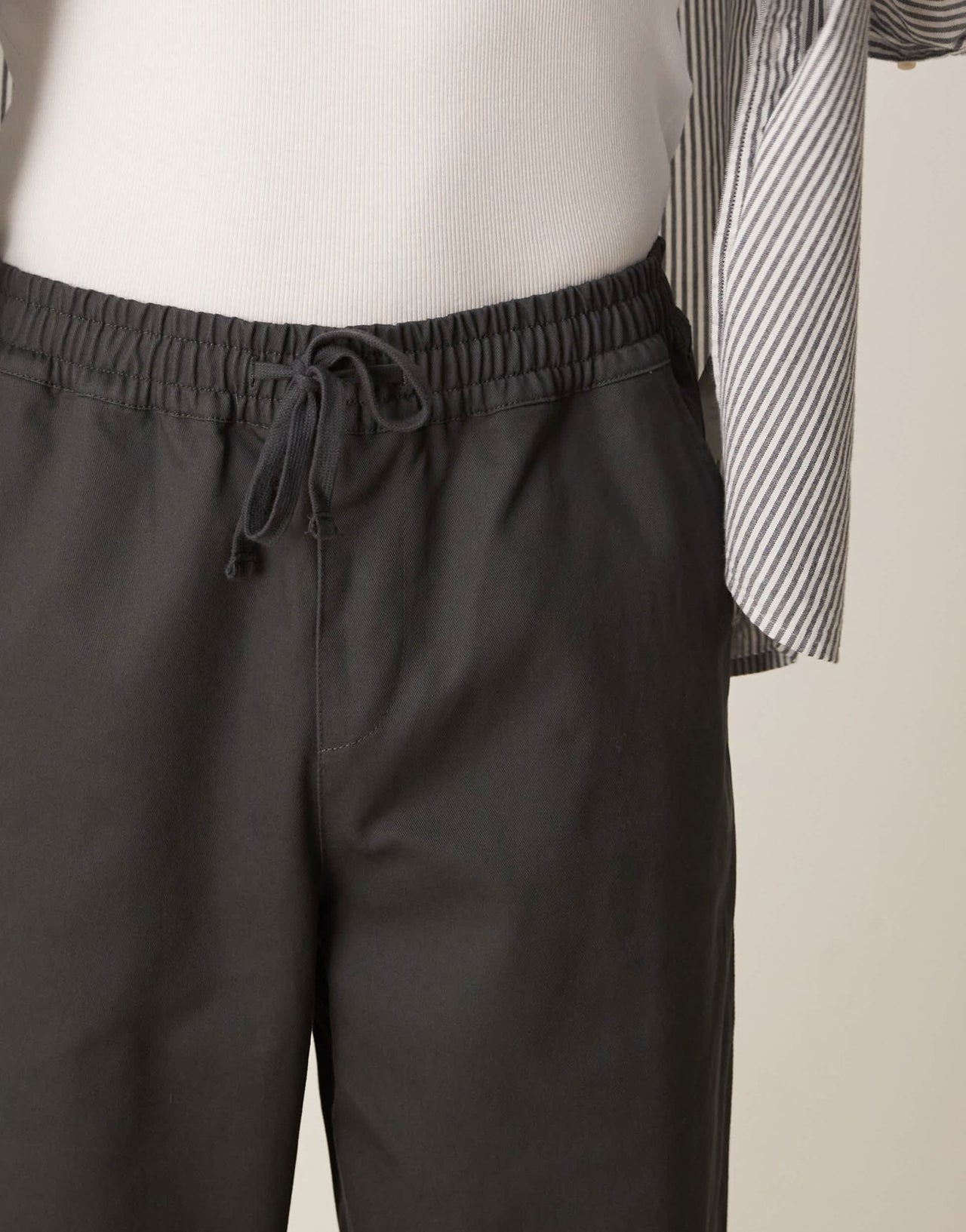 ASOS DESIGN baggy pull on trouser in charcoal grey - ASOS Sample Sale