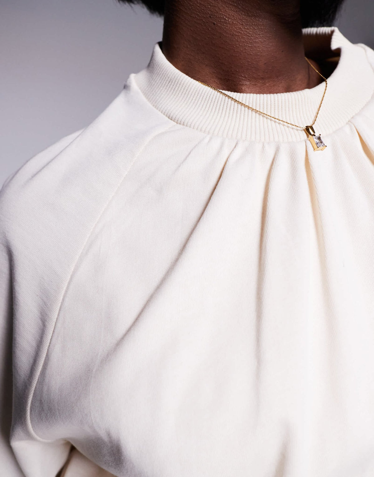 ASOS DESIGN balloon hem sweat in ecru - ASOS Sample Sale